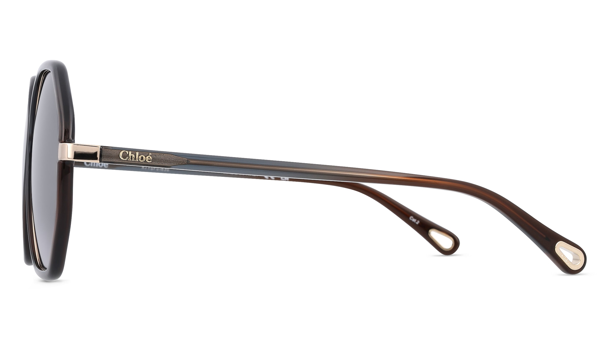 Thumbnail - Chloé CH0133SA Damen-Sonnenbrille Vollrand Mehreckig Kunststoff-Gestell, grau