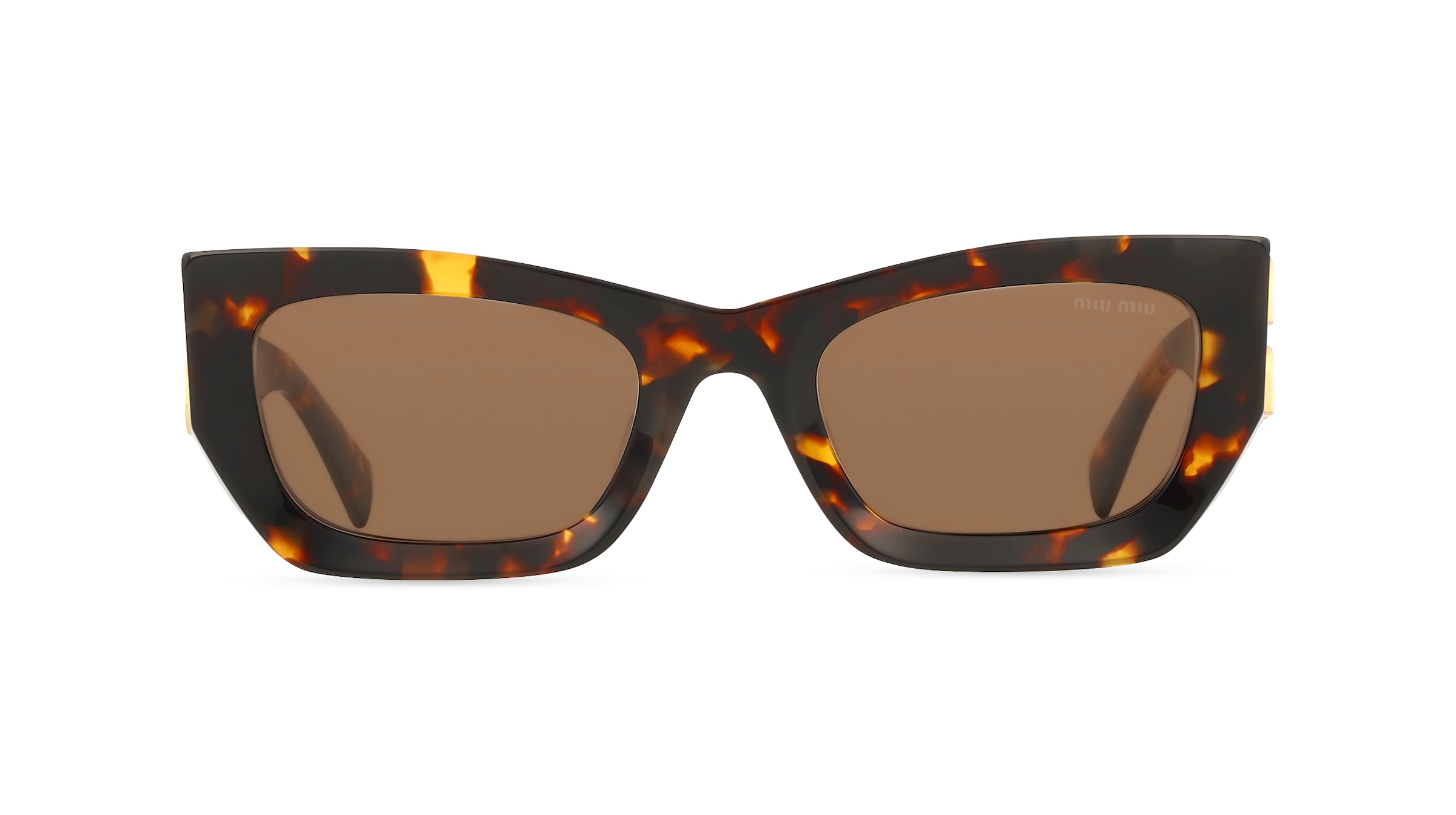 Miu Miu MU09WS Damen-Sonnenbrille Vollrand Eckig Acetat-Gestell, gelb