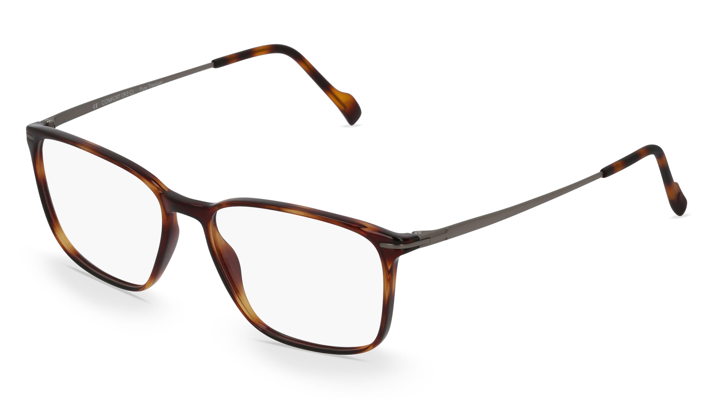 Fielmann COMFORT 093 CL Herren-Brille inkl. Gläser Vollrand Eckig Kunststoff-Gestell 51mm/15mm/135mm, braun