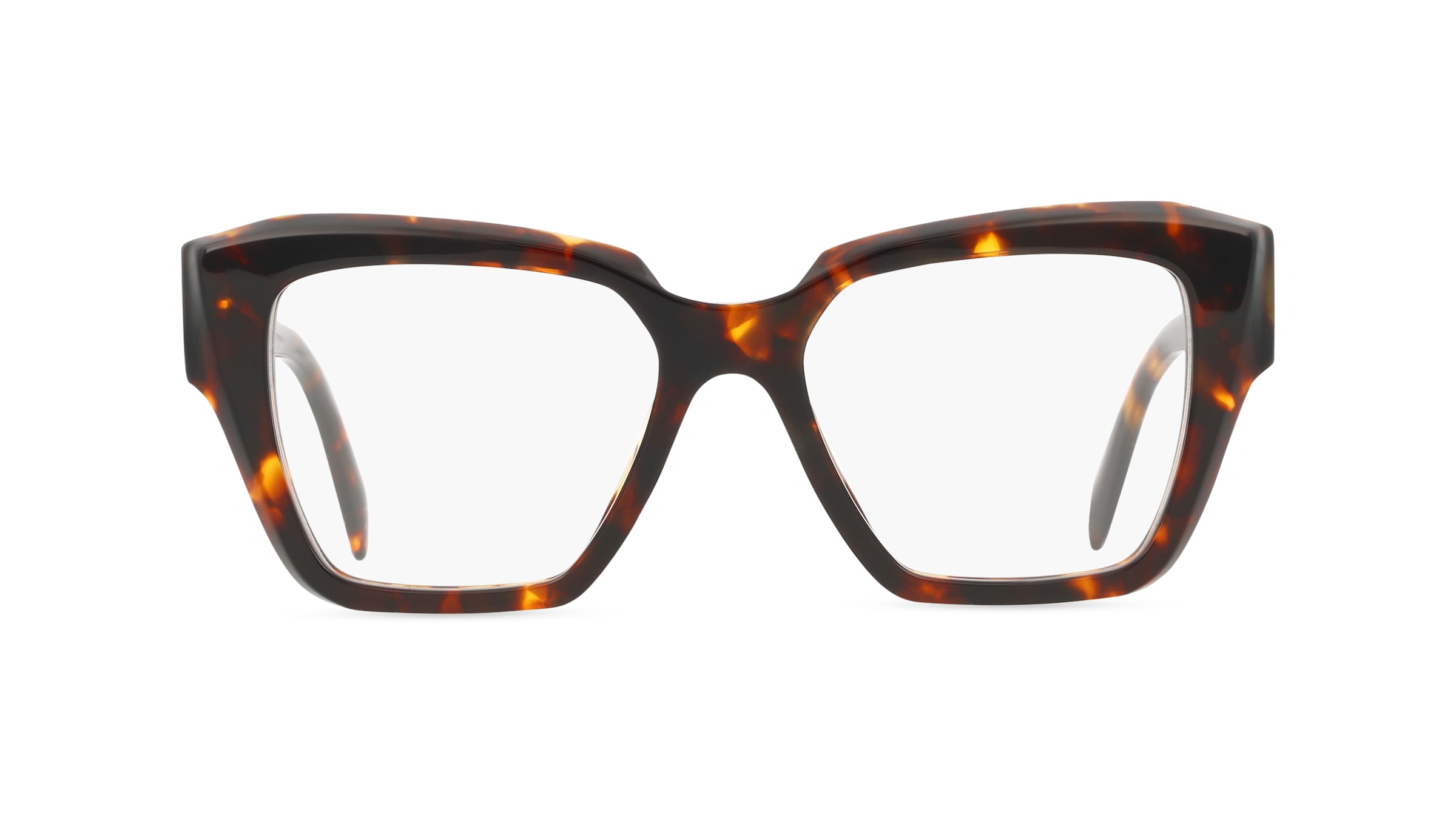 Prada PR09ZV Damen-Brille inkl. Gläser Vollrand Eckig Acetat-Gestell 51mm/17mm/140mm, braun