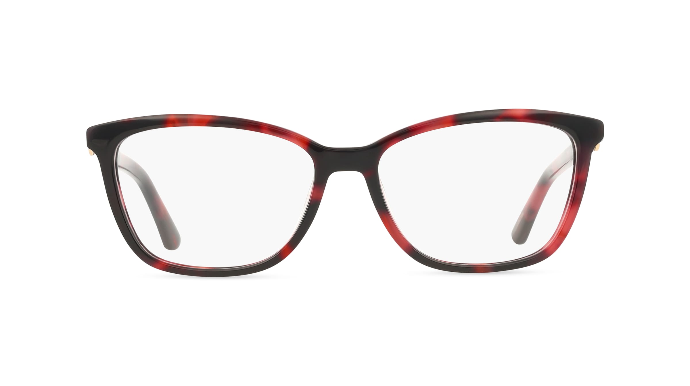 Guess GU50310 Damen-Brille inkl. Gläser Vollrand Eckig Acetat-Gestell 52/15/140, rot