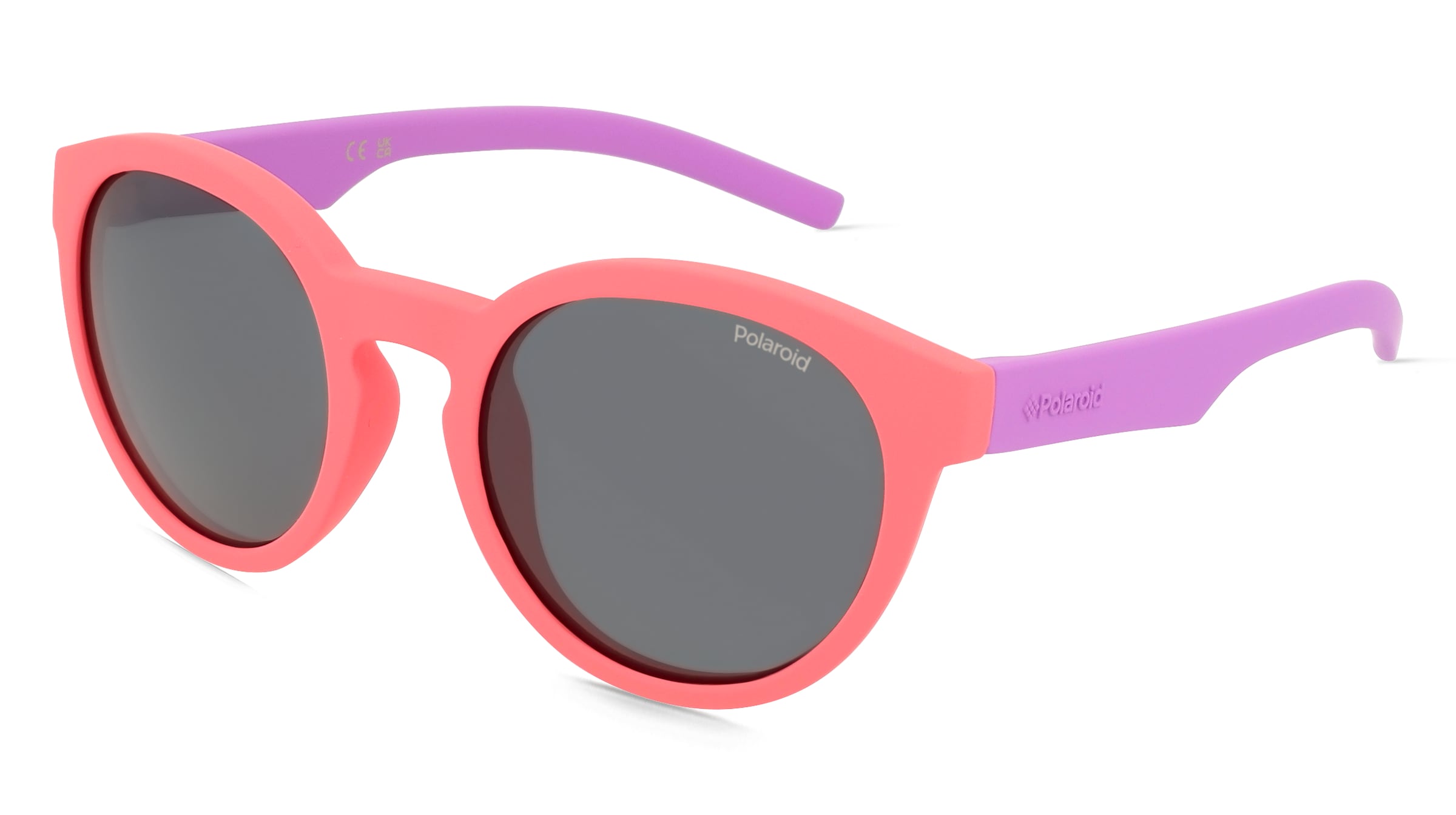 Polaroid PLD 8019/S Kinder-Sonnenbrille Vollrand Rund Kunststoff-Gestell, Pink