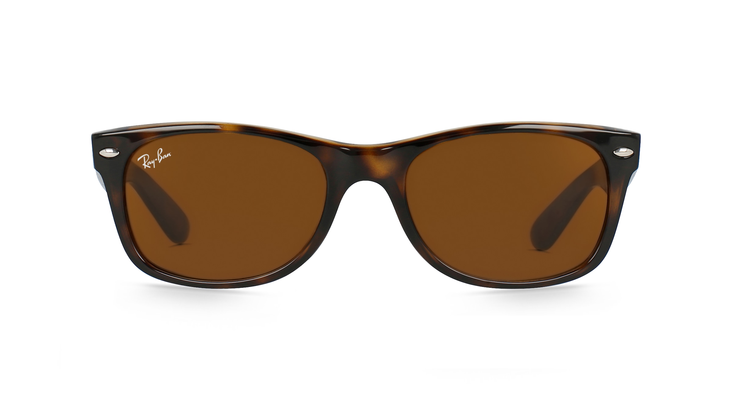 Ray-Ban RB 2132 NEW WAYFARER Unisex-Sonnenbrille Vollrand Eckig Kunststoff-Gestell, braun