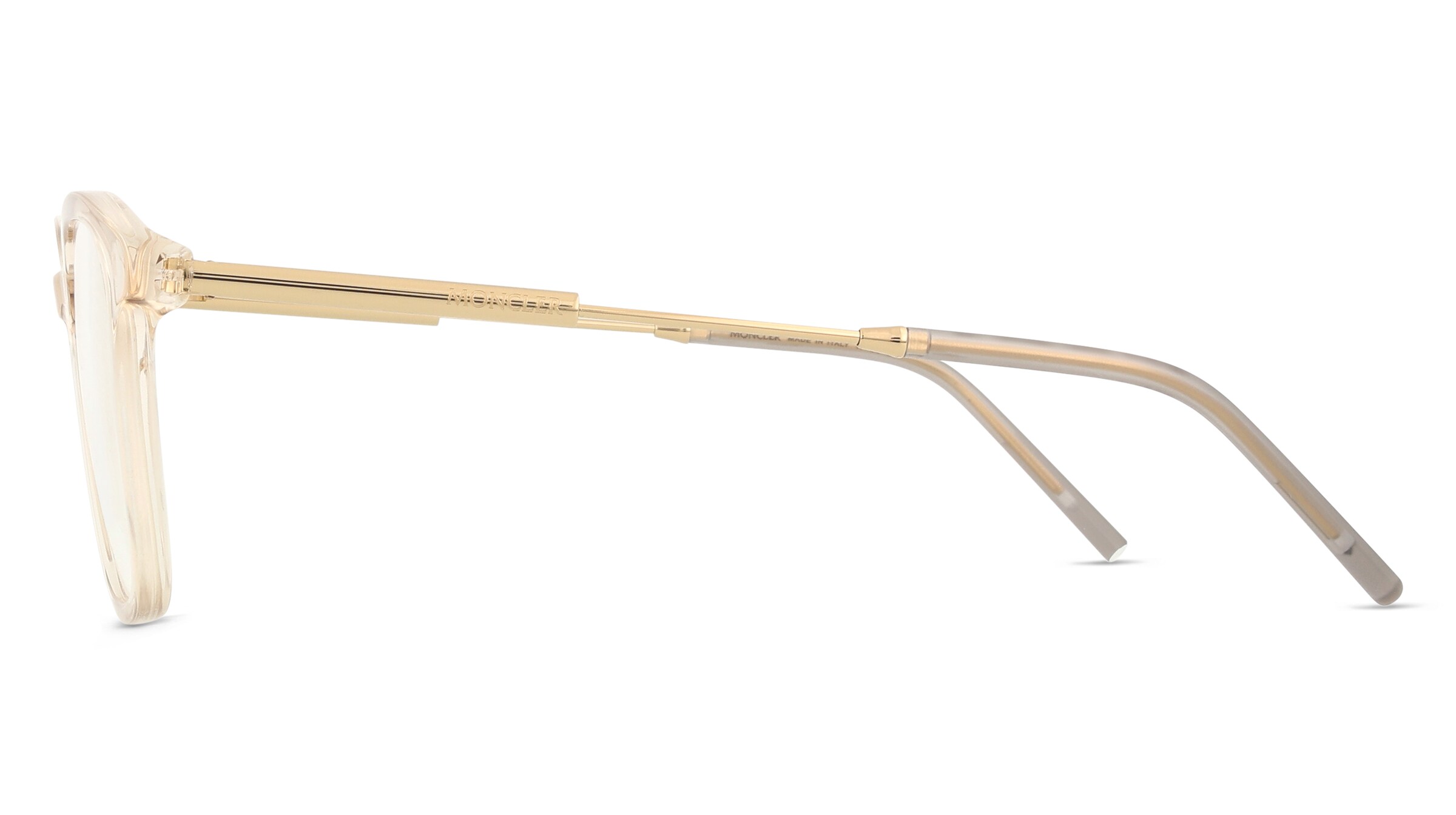 Thumbnail - Moncler ME2012 Unisex-Brille inkl. Gläser Vollrand Panto Acetat-Gestell 53/20/145, gelb