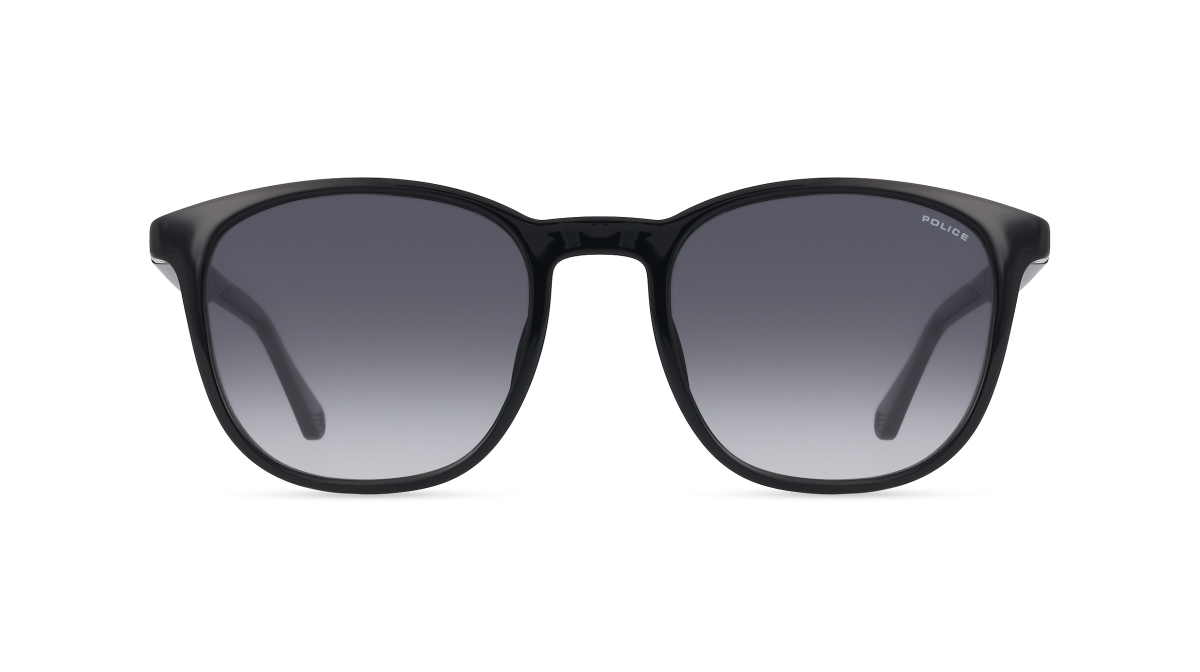 Police POISPLF18 Herren-Sonnenbrille Vollrand Oval Kunststoff-Gestell, schwarz