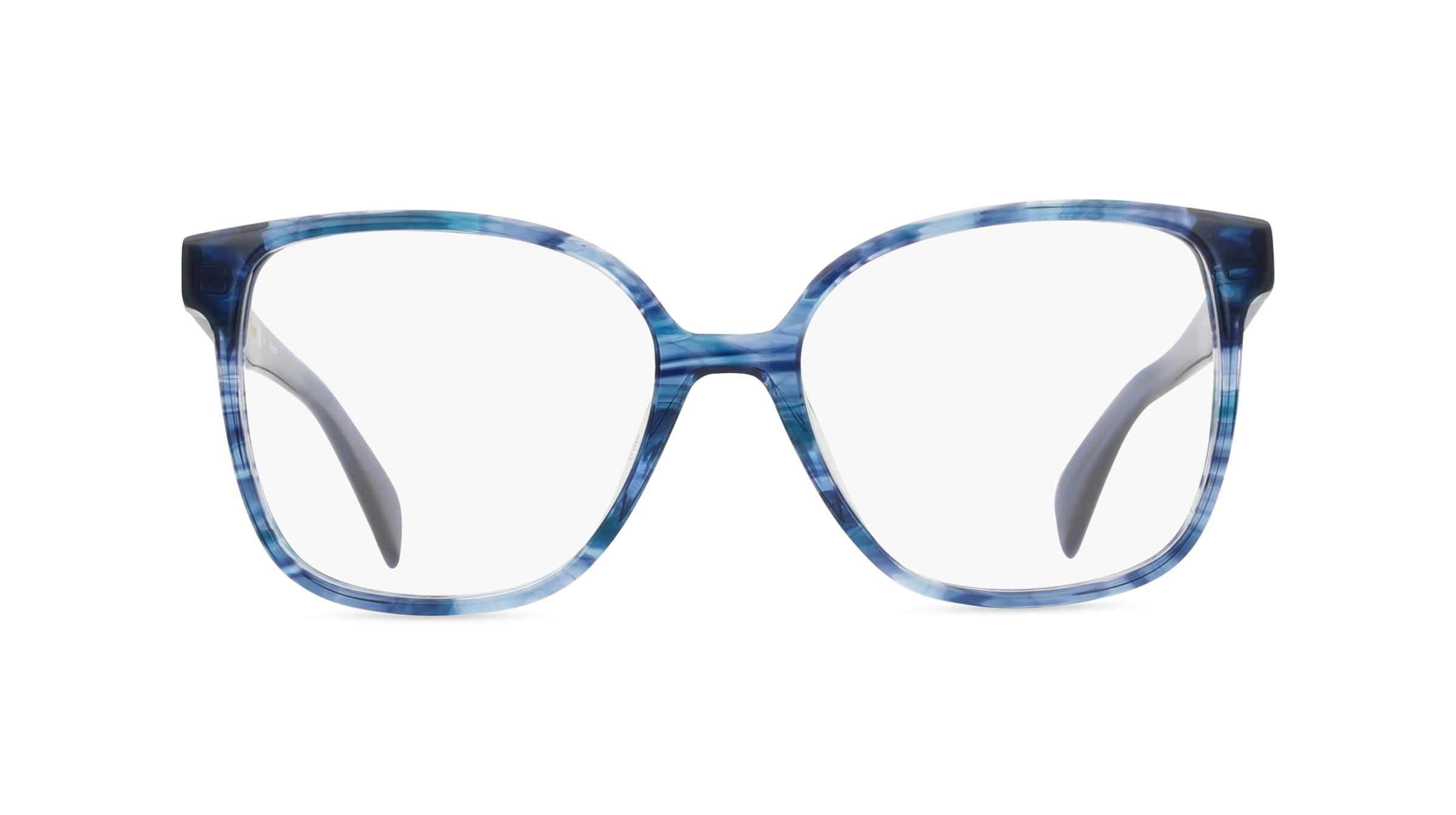 Rag & Bone RNB3053 Damen-Brille inkl. Gläser Vollrand Eckig Acetat-Gestell 54mm/17mm/140mm, blau