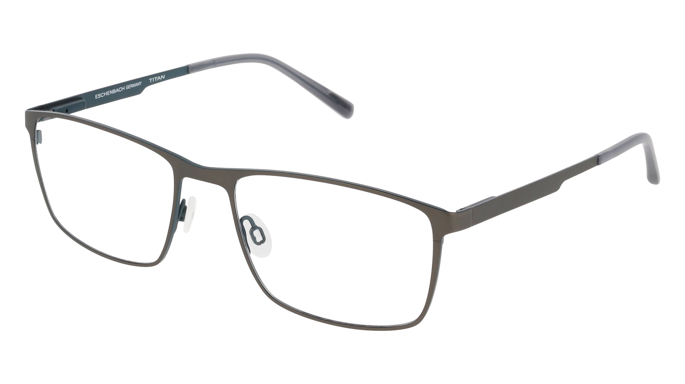 FREIGEIST 861022 Herren-Brille inkl. Gläser Vollrand Quadratisch Titan-Gestell 60/20/155, Grau