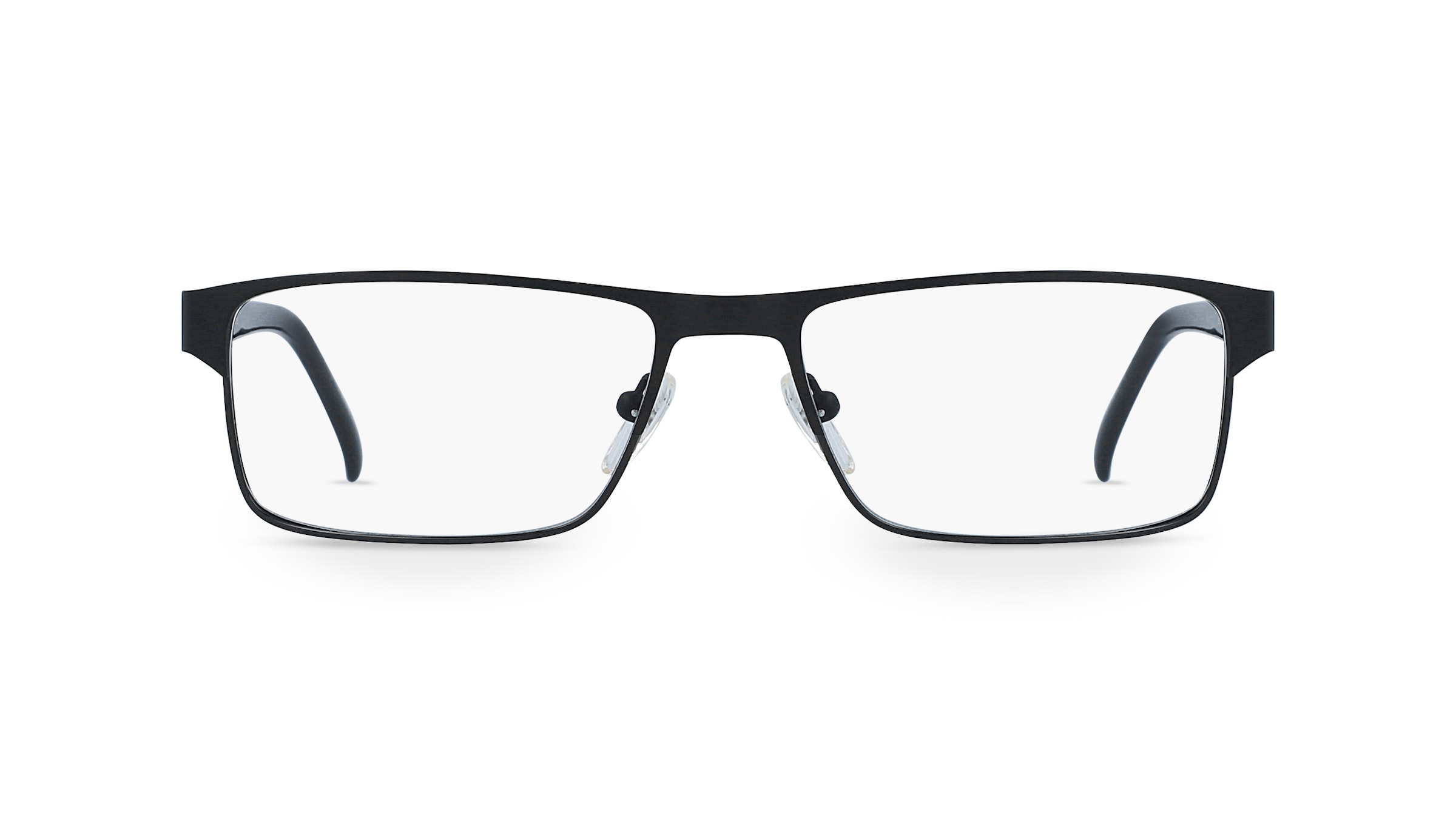 Fielmann OPH 9782 FLEX CL Herren-Brille inkl. Gläser Vollrand Eckig Edelstahl-Gestell 53mm/17mm/140mm, schwarz