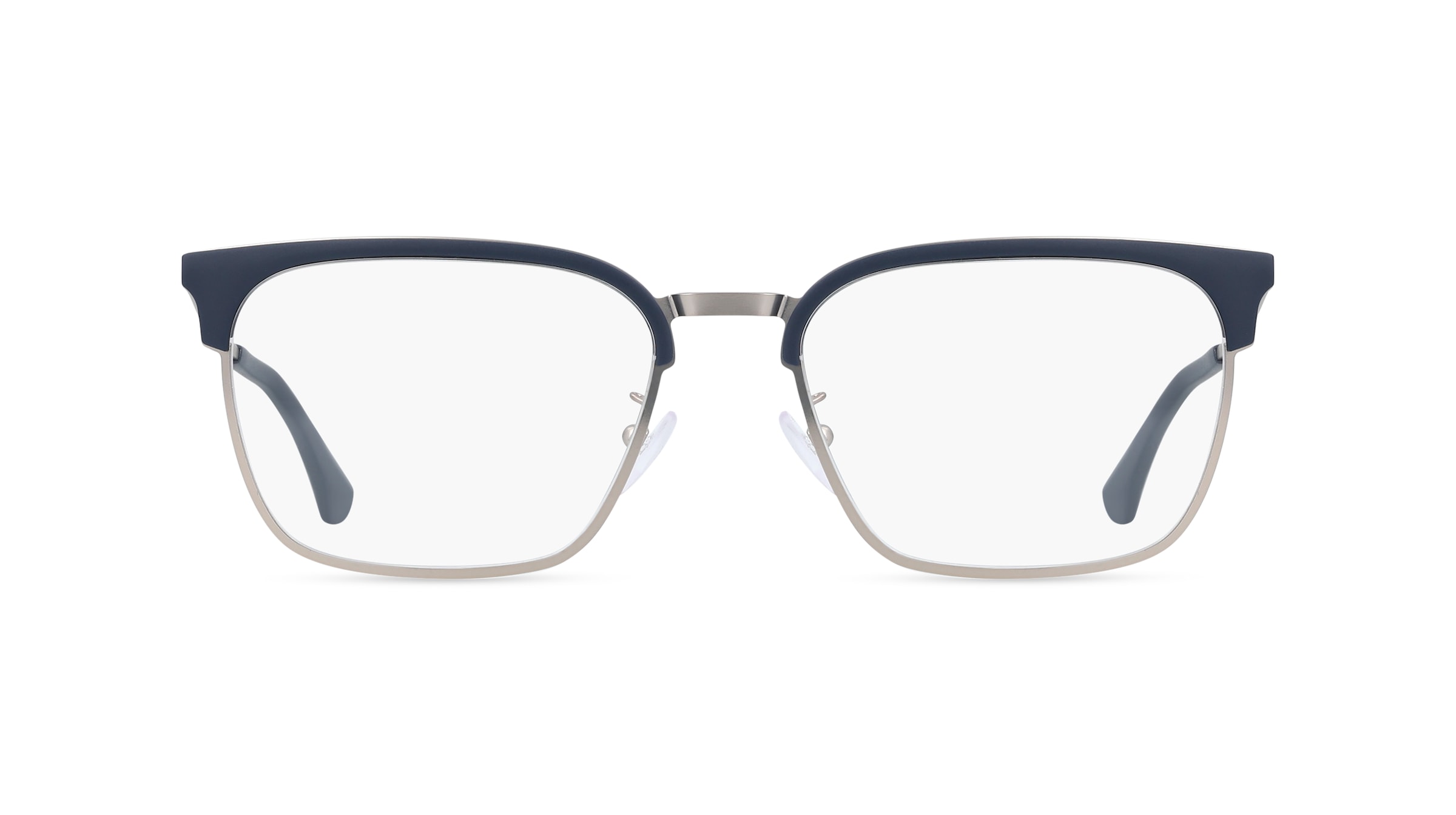 Emporio Armani EA1186D Herren-Brille inkl. Gläser Vollrand Quadratisch Metall-Gestell 55/19/145, Grau