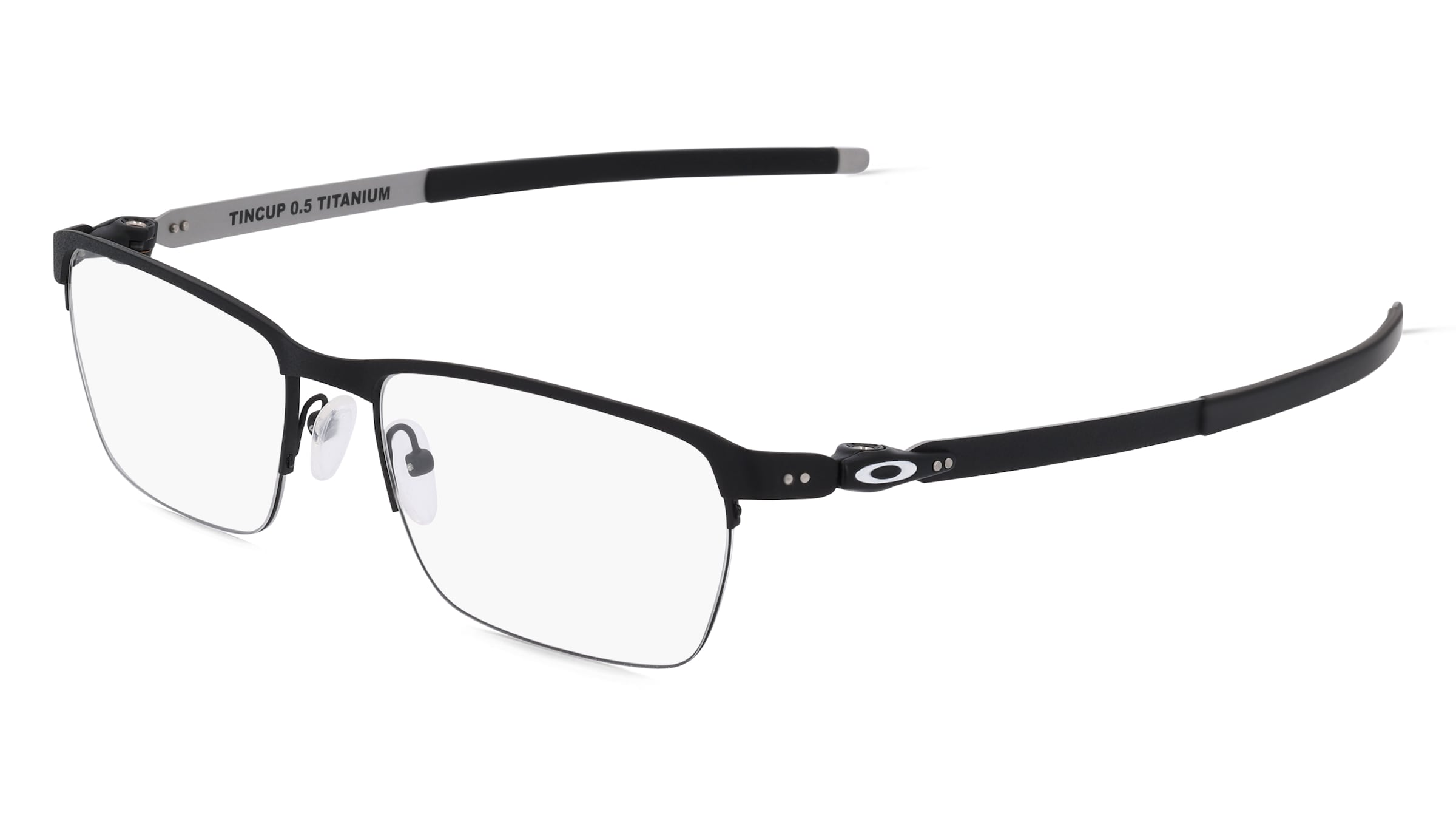 Oakley OX5099 Herren-Brille inkl. Gläser Halbrand Quadratisch Metall-Gestell 53/18/135, Schwarz