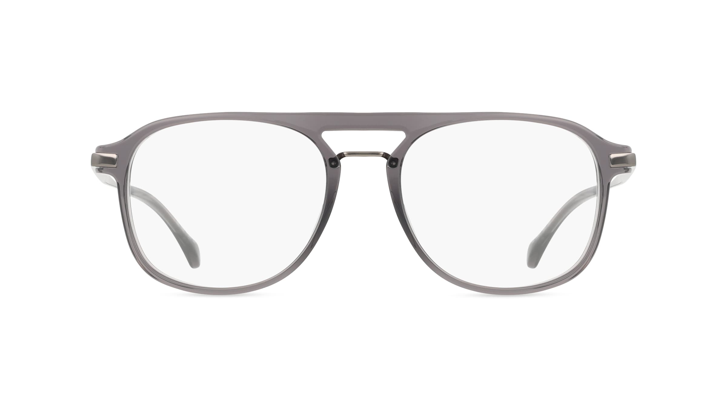 Boss  1092/IT Herren-Brille inkl. Gläser Vollrand Pilot Acetat-Gestell 52mm/18mm/145mm, grau