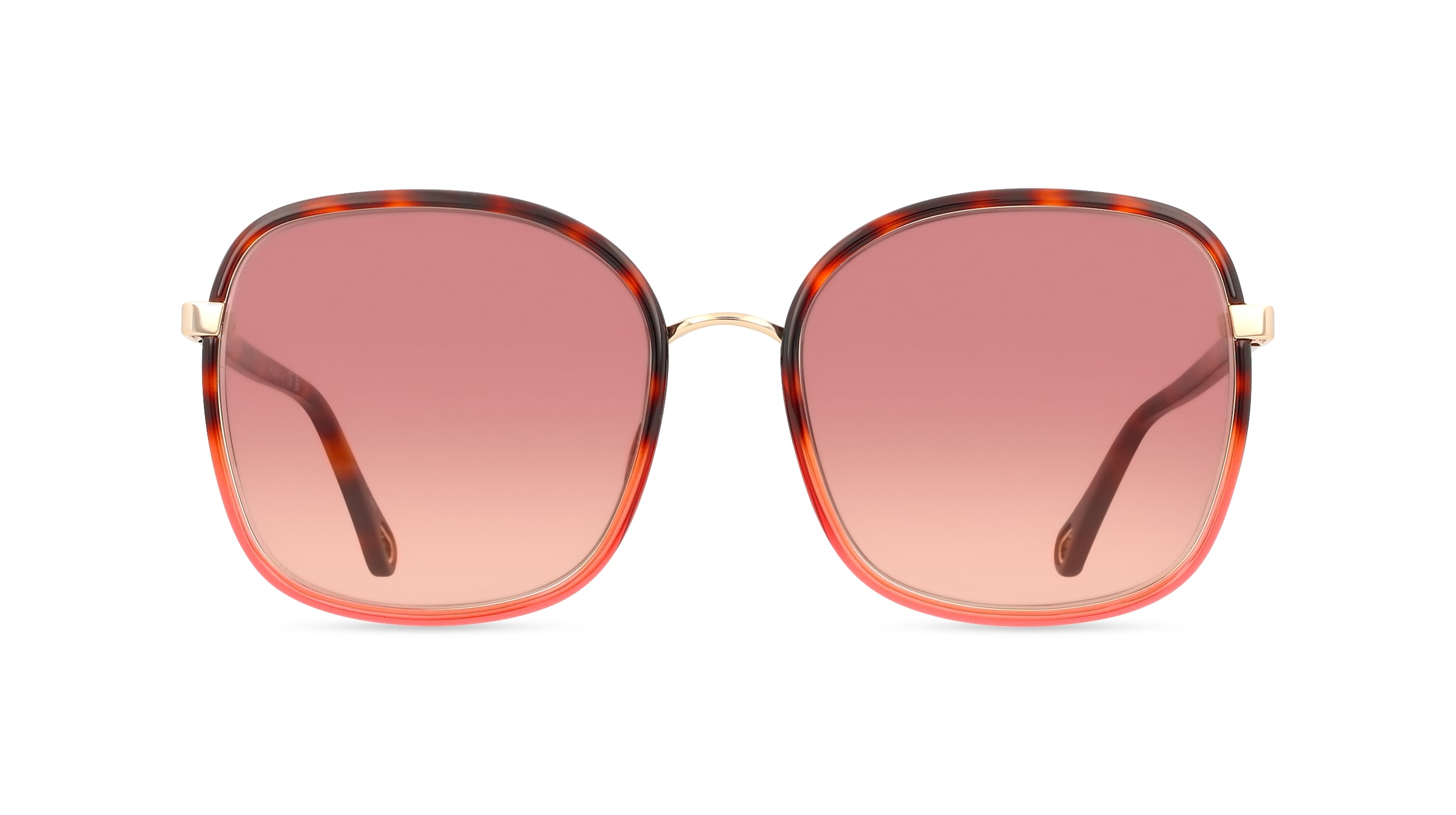 Chloé CH0031S Damen-Sonnenbrille Vollrand Eckig Kunststoff-Gestell, braun