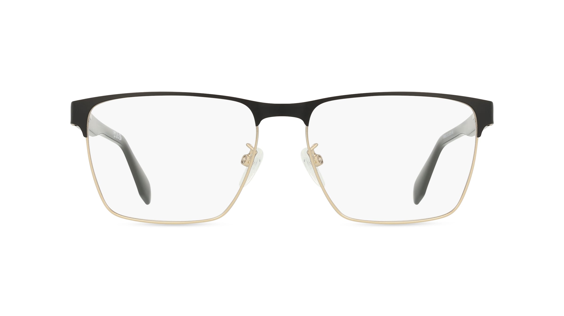 Adidas Originals OR5062 Unisex-Brille inkl. Gläser Vollrand Quadratisch Metall-Gestell 55/16/140, gold