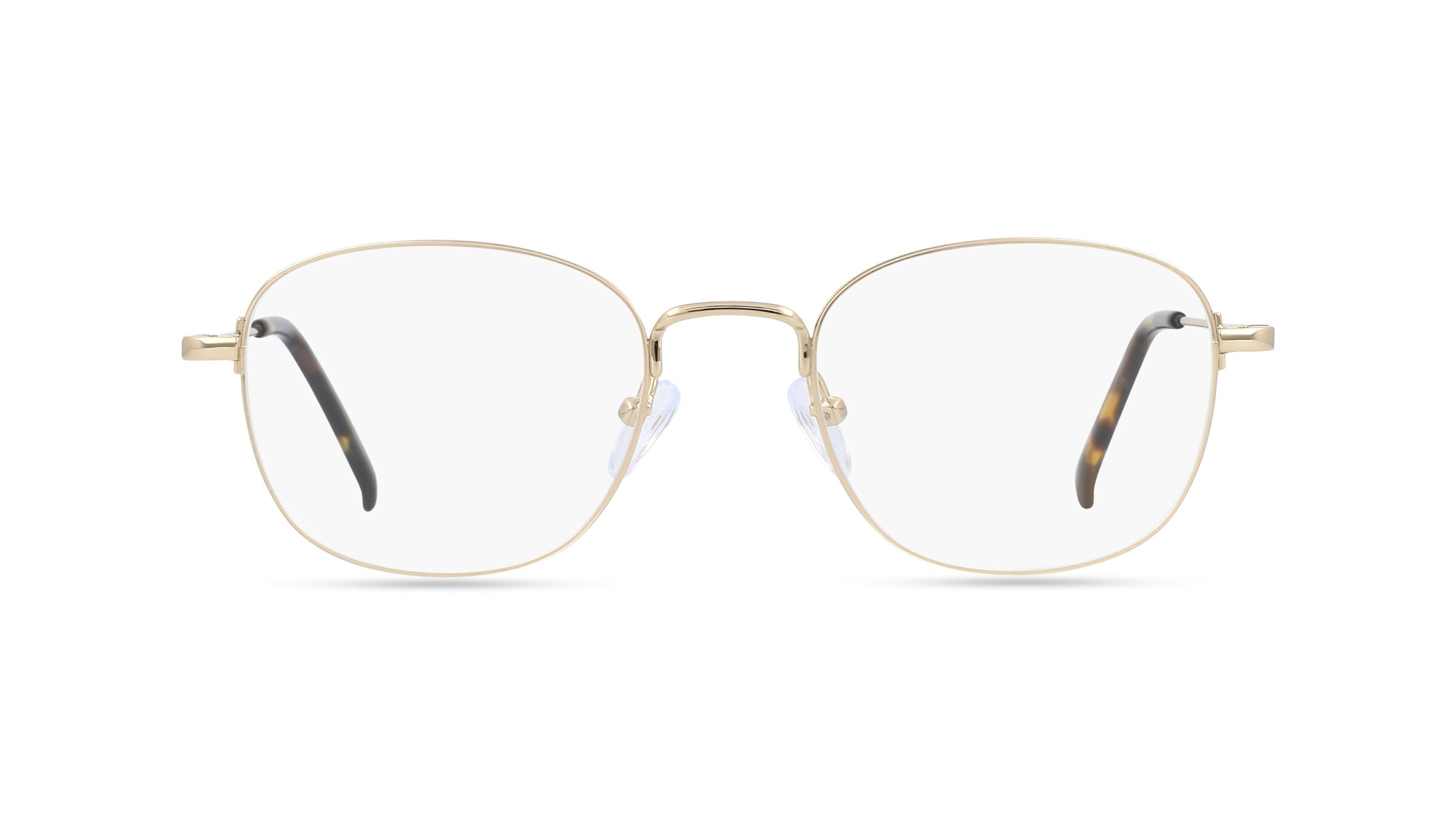 Fielmann BD 525 CL Herren-Brille inkl. Gläser Halbrand Eckig Metall-Gestell 51mm/20mm/150mm, gold