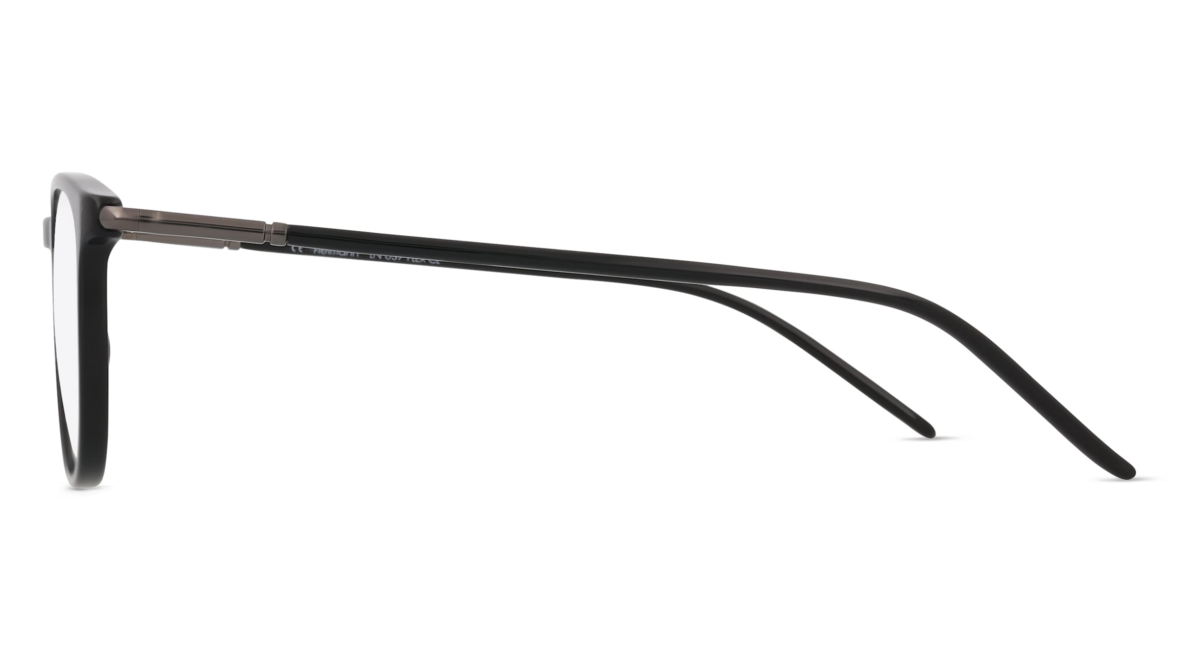 Thumbnail - Fielmann LN 037 FLEX CL Unisex-Brille inkl. Gläser Vollrand Panto Acetat-Gestell 48/21/145, schwarz