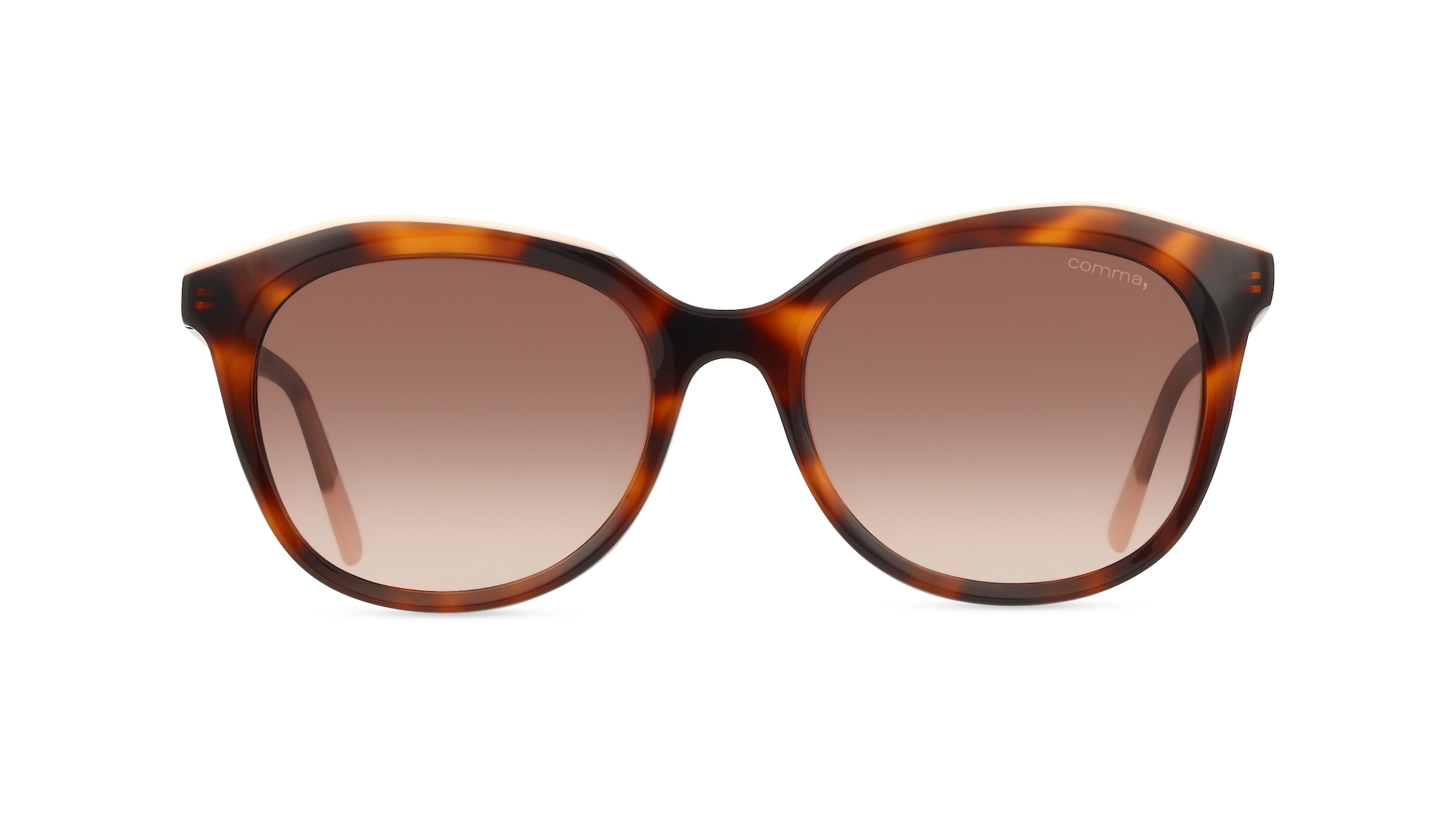 Comma 77213 Damen-Sonnenbrille Vollrand Cateye Kunststoff-Gestell, braun