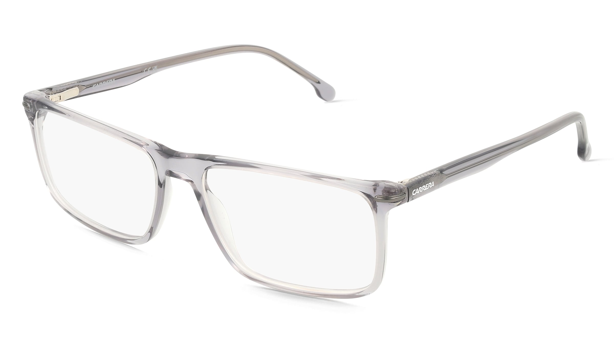 Carrera 347 Herren-Brille inkl. Gläser Vollrand Eckig Metall-Gestell 55/16/150, Grau