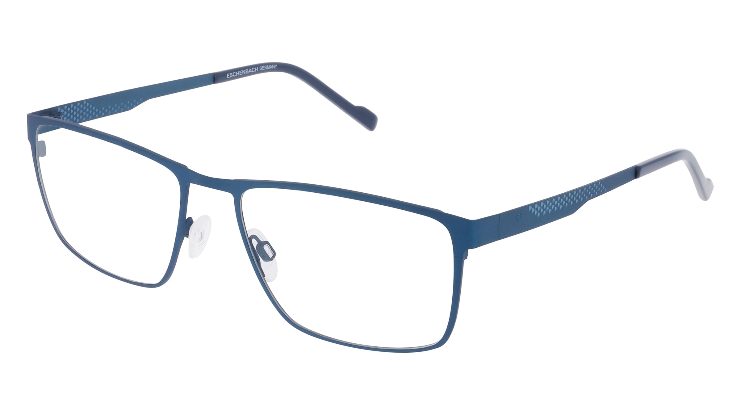 Titanflex 820971 Herren-Brille inkl. Gläser Vollrand Eckig Titan-Gestell 56mm/17mm/140mm, blau