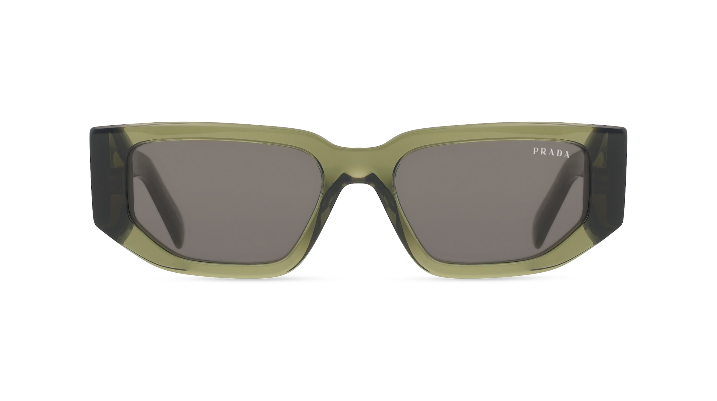 Prada 0PR 09ZS Herren-Sonnenbrille Vollrand Eckig Acetat-Gestell, grün