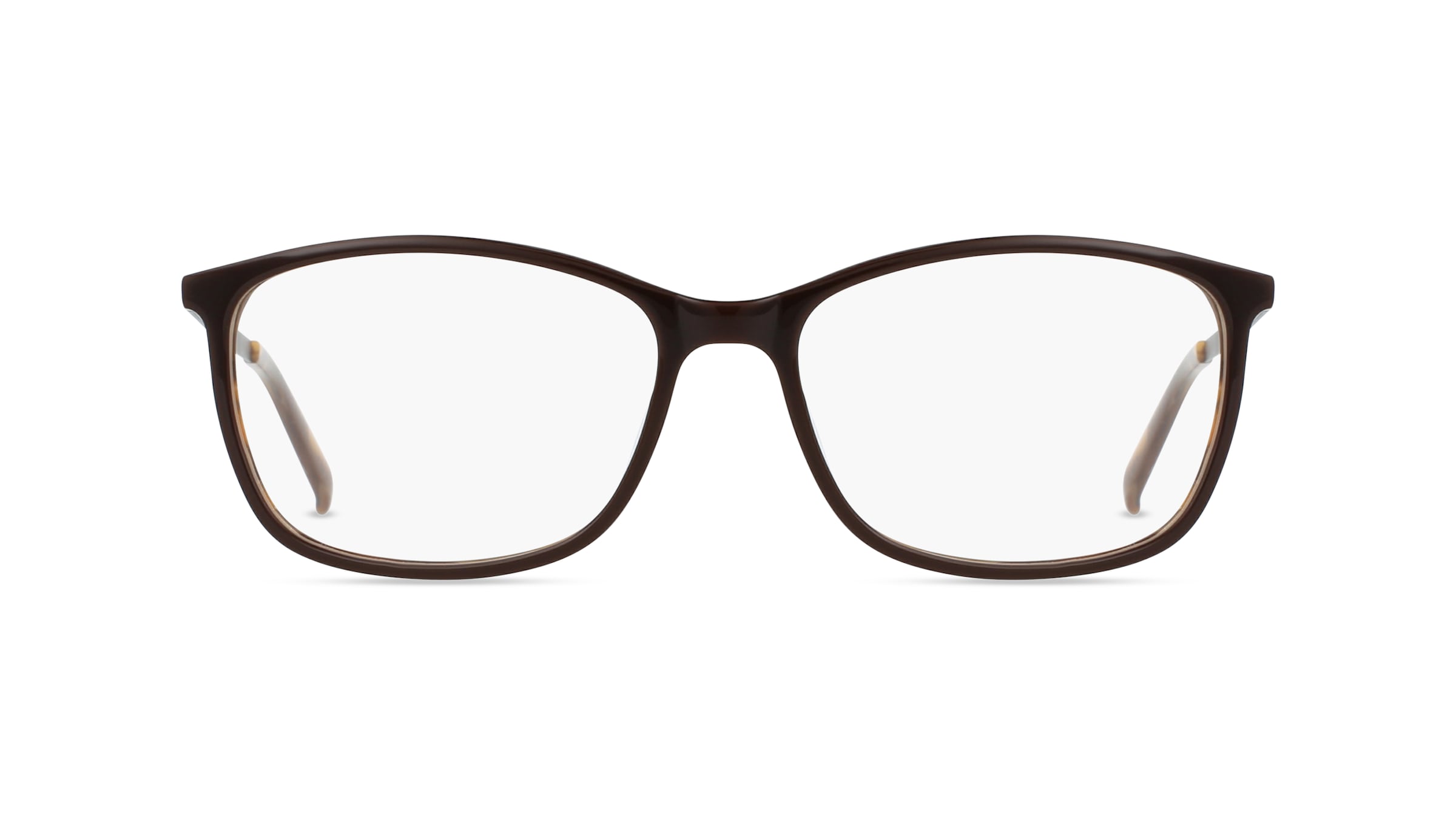 Fielmann MI 037 CL Damen-Brille inkl. Gläser Vollrand Eckig Acetat-Gestell 53mm/15mm/135mm, braun