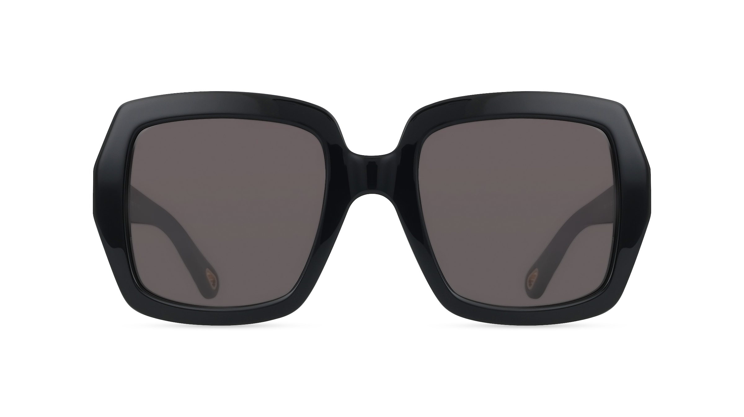 Chloé CH0301S Damen-Sonnenbrille Vollrand Eckig Acetat-Gestell, Schwarz