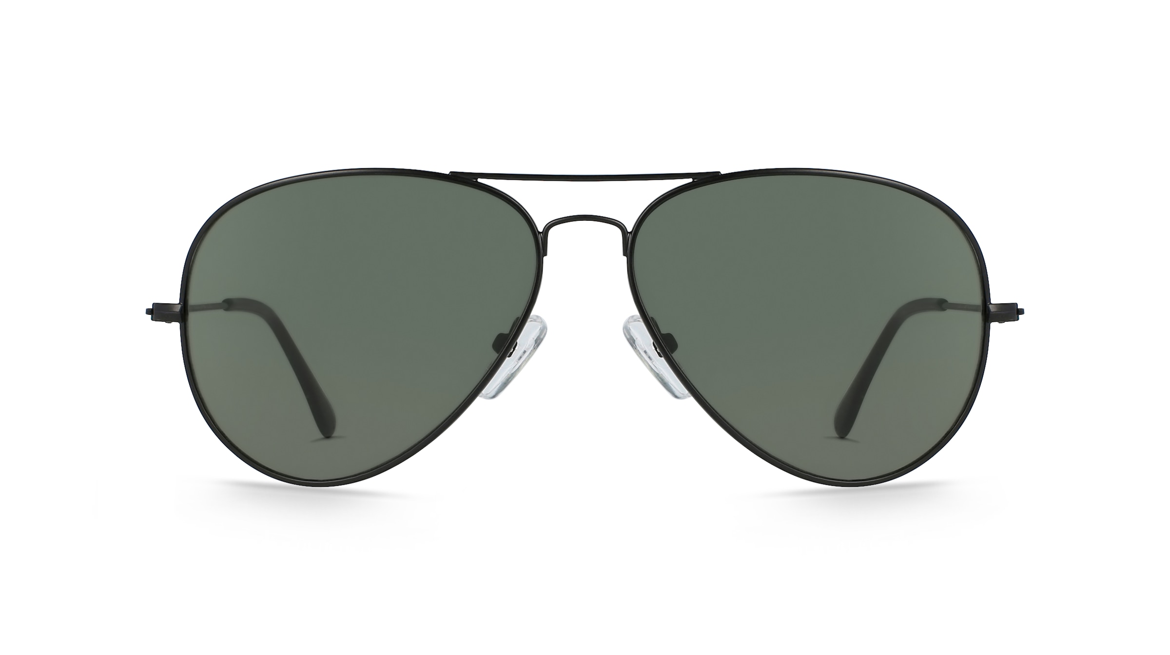 Fielmann BD 277 SUN CL Unisex-Sonnenbrille Vollrand Pilot Edelstahl-Gestell, schwarz