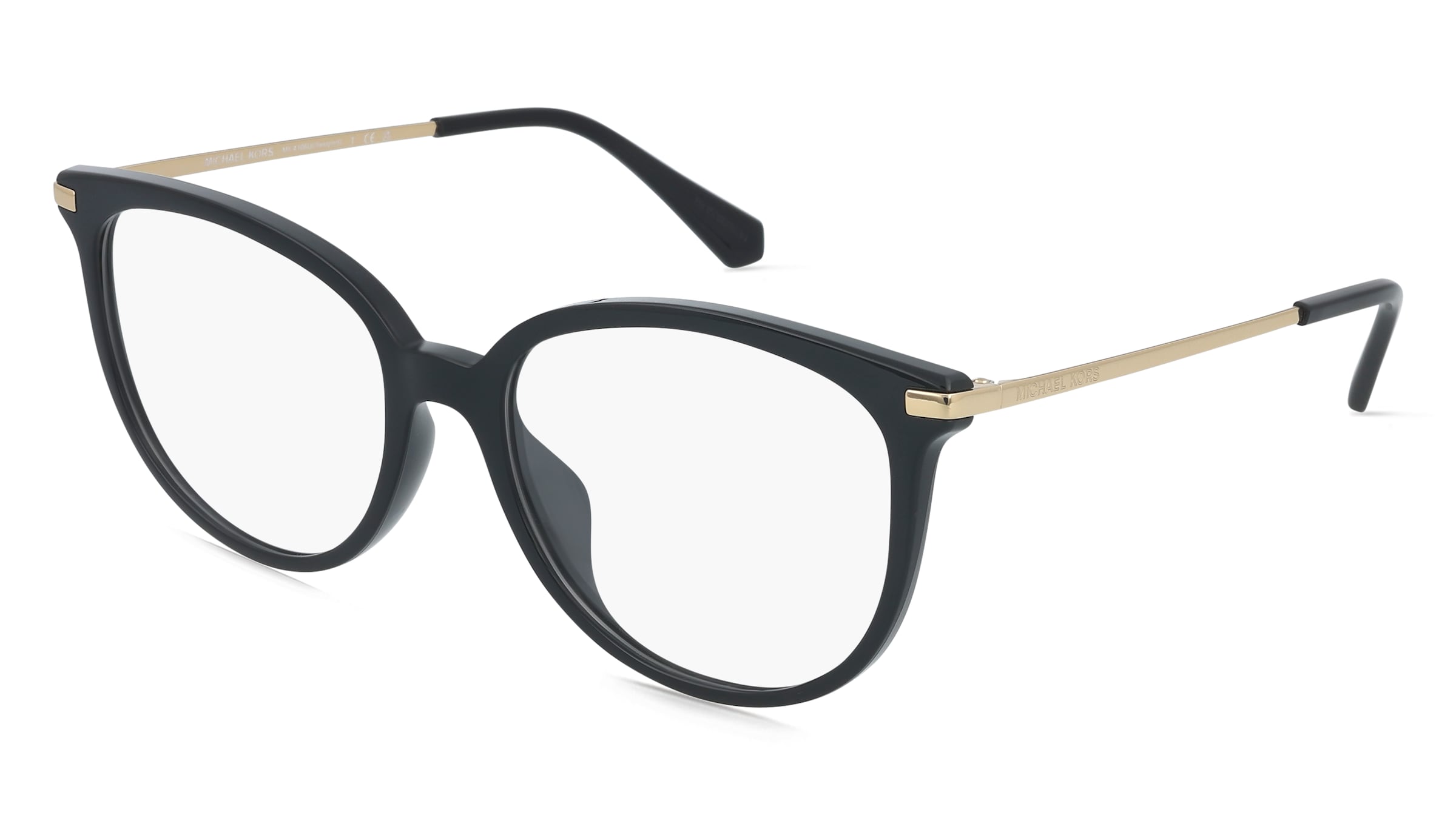Michael Kors MK4106U WESTPORT Damen-Brille inkl. Gläser Vollrand Rund Kunststoff-Gestell 54/17/140, Schwarz