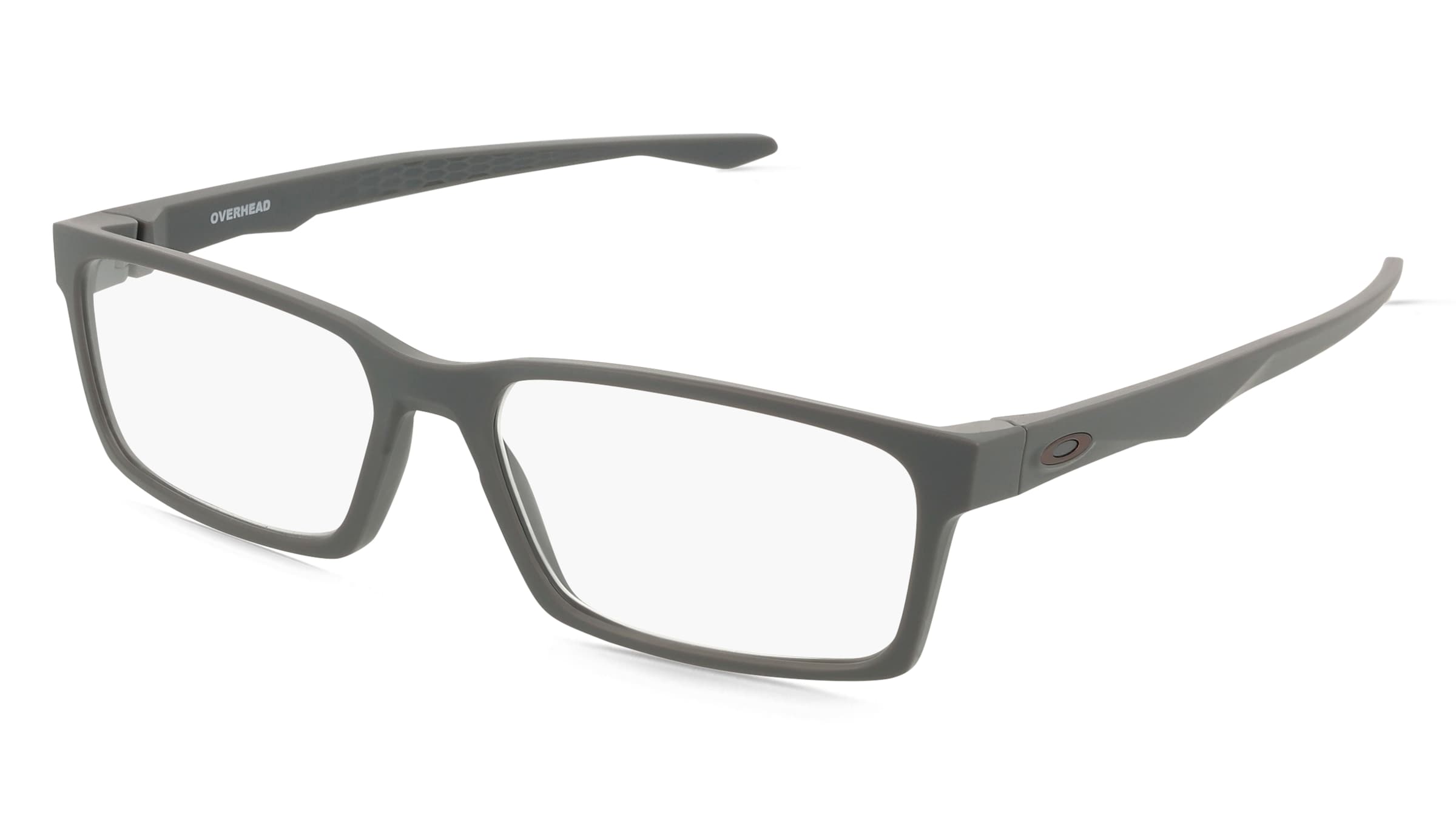 Oakley OX8060 Herren-Brille inkl. Gläser Vollrand Quadratisch Kunststoff-Gestell 57/16/138, Grau