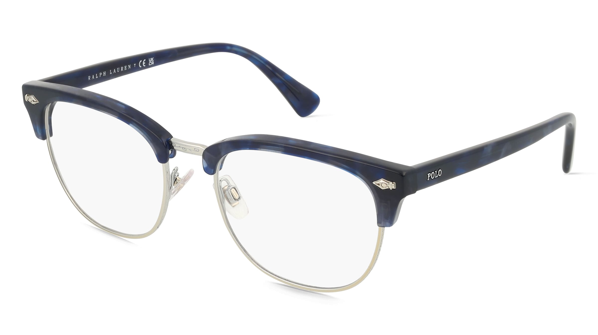 Polo Ralph Lauren 0PH2277 Herren-Brille inkl. Gläser Vollrand Quadratisch Acetat-Gestell 54/20/145, Blau