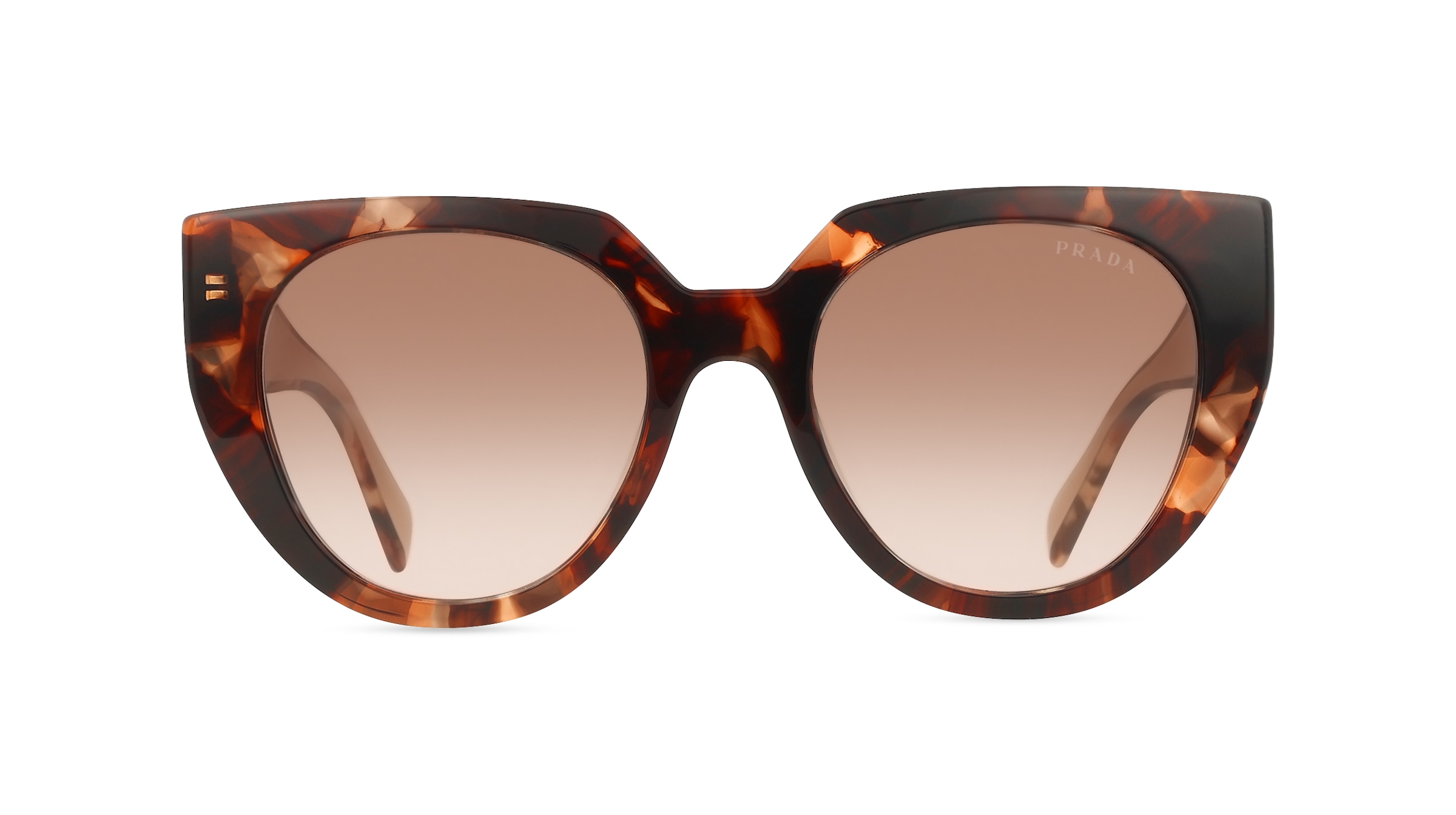 Prada PR14WS Damen-Sonnenbrille Vollrand Cateye Acetat-Gestell, braun