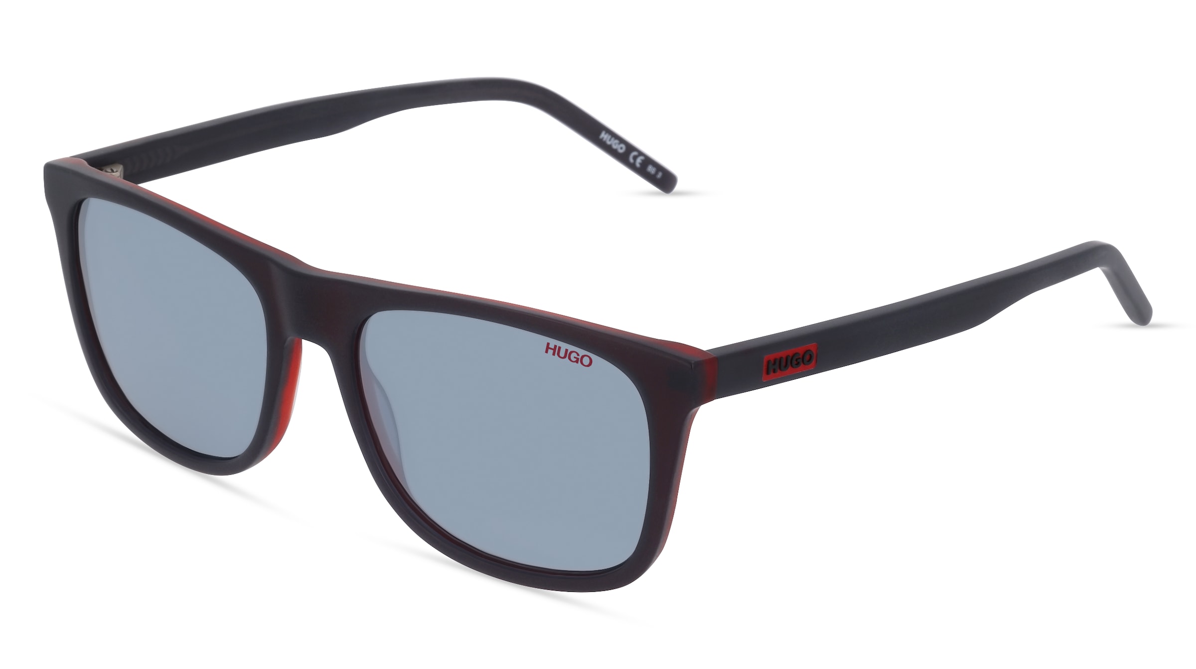 Safilo Hugo HG 1194/S Herren-Sonnenbrille Vollrand Eckig Acetat-Gestell, Grau