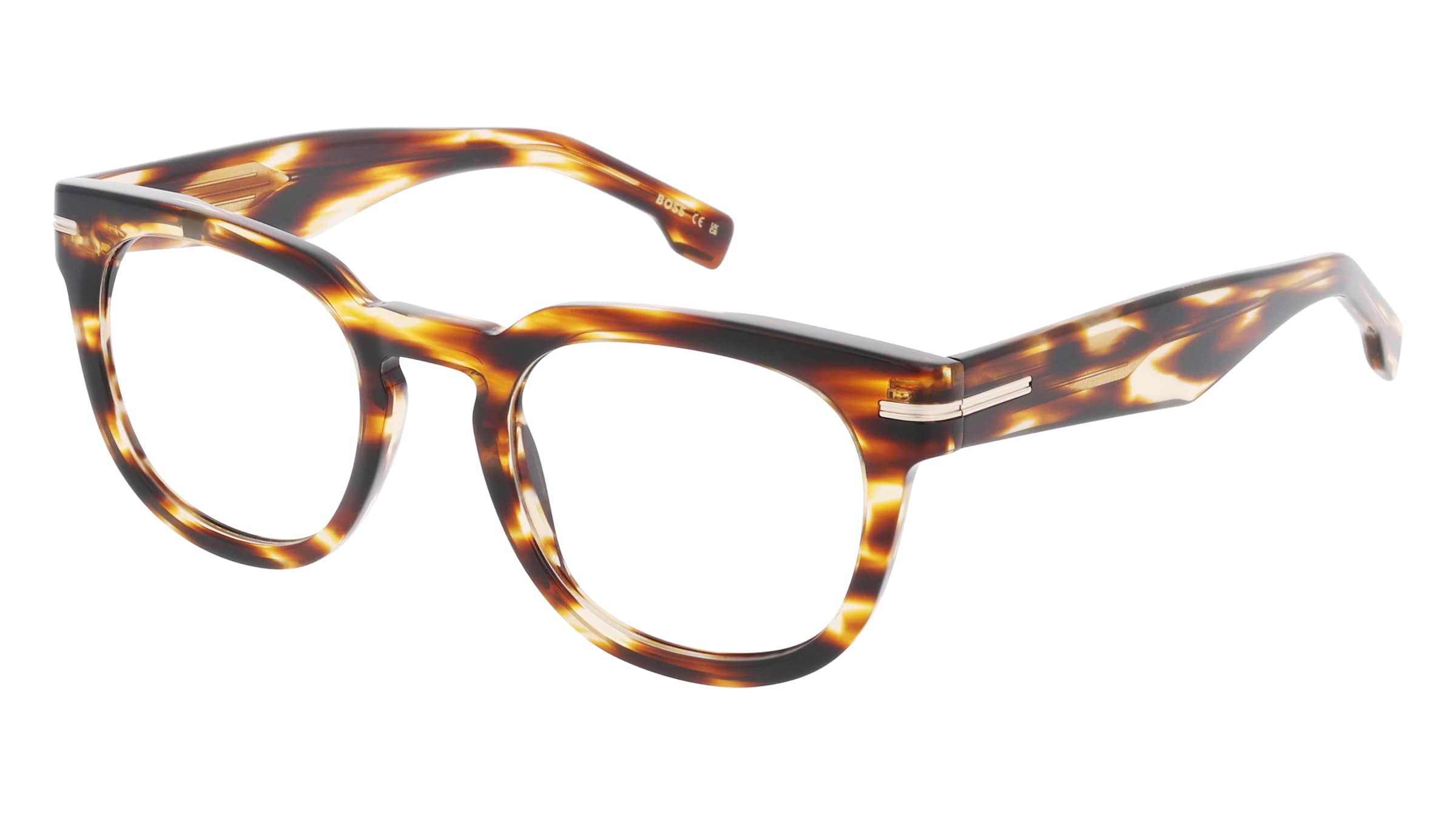 Boss 1719 Unisex-Brille inkl. Gläser Vollrand Eckig Acetat-Gestell 42.4/22/150, Havanna