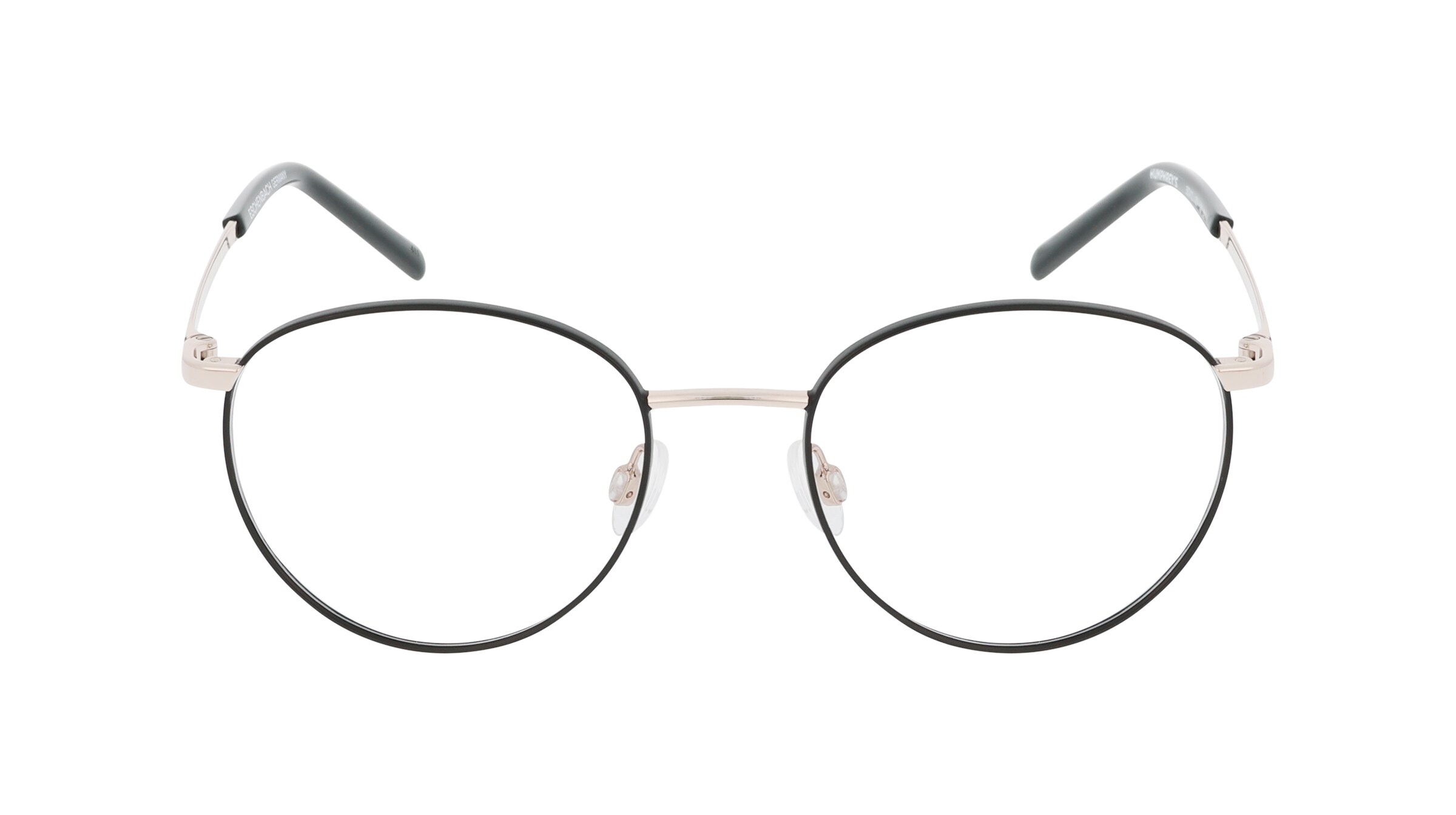 HUMPHREY’S eyewear 582411 Damen-Brille inkl. Gläser Vollrand Panto Metall-Gestell 49mm/18mm/140mm, gold