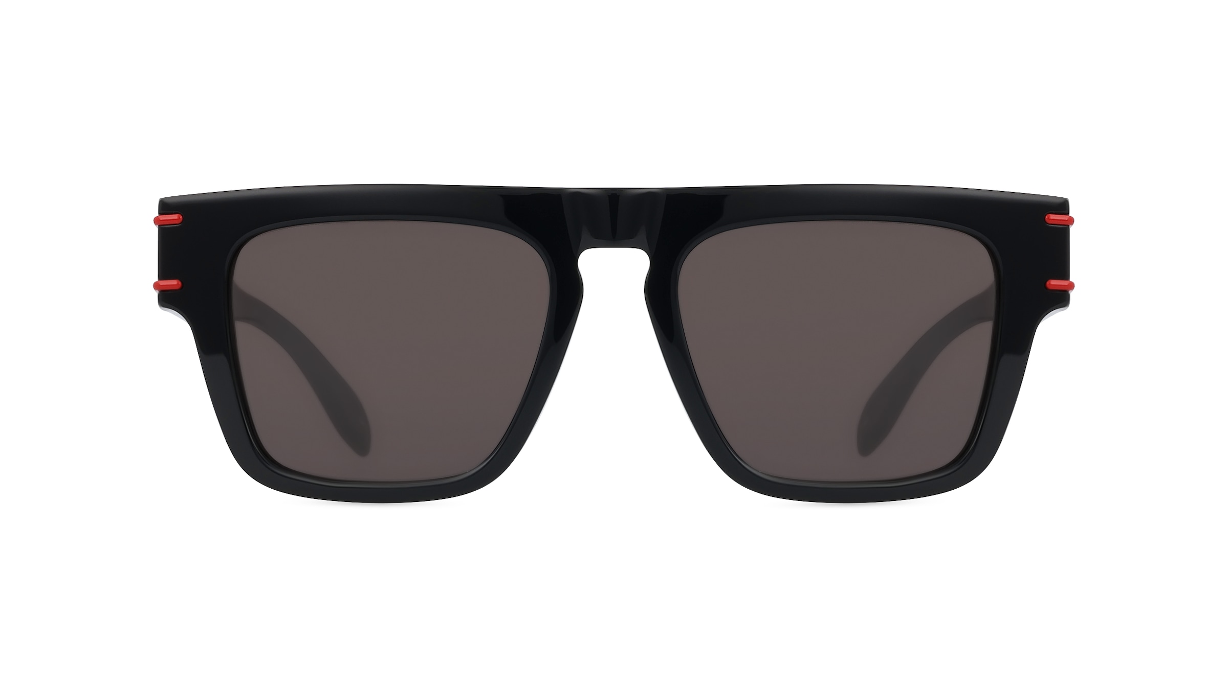 Alexander McQueen AM0397S Herren-Sonnenbrille Vollrand Eckig Kunststoff-Gestell, schwarz