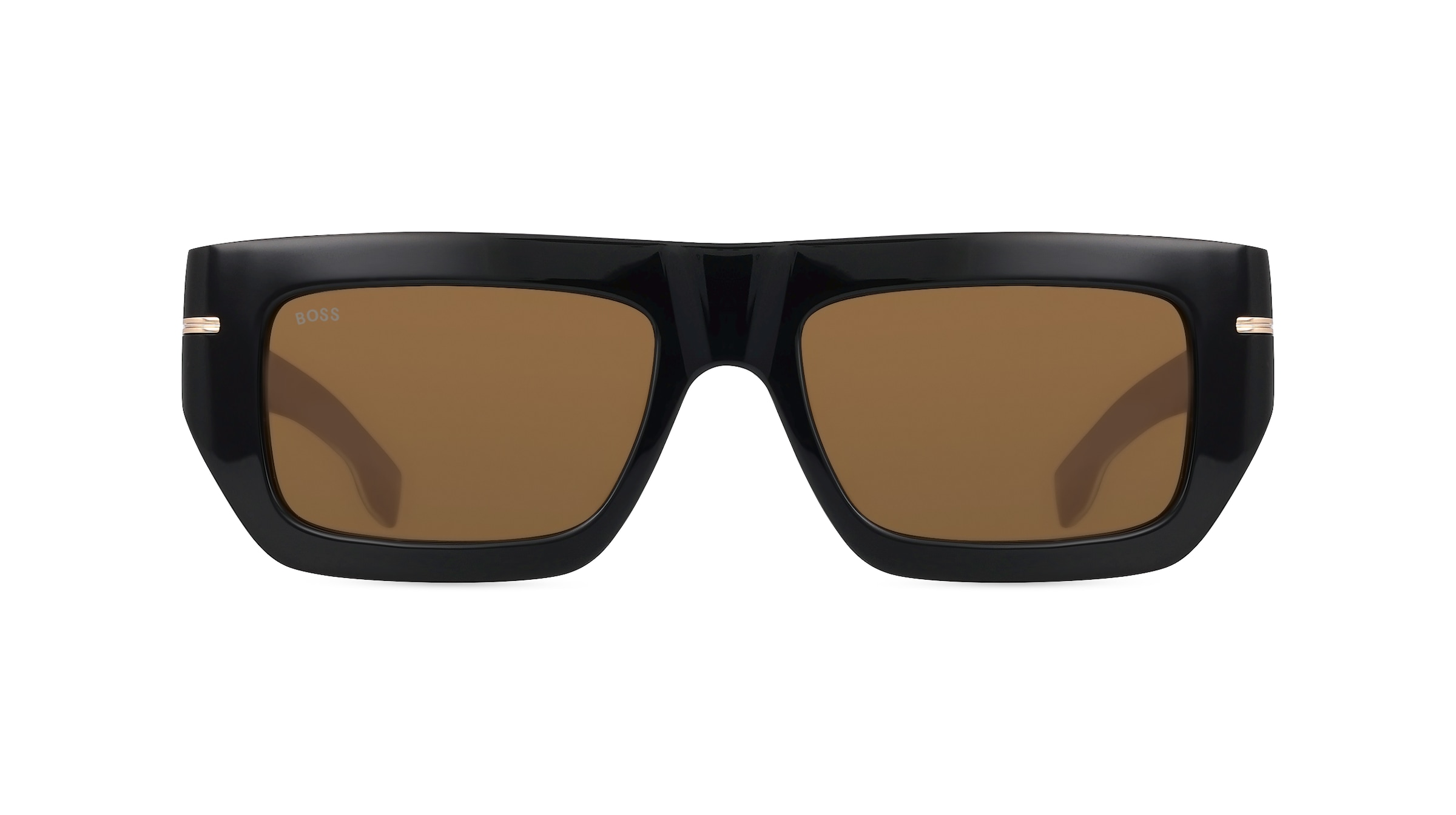 Boss 1502/S Herren-Sonnenbrille Vollrand Quadratisch Acetat-Gestell, schwarz