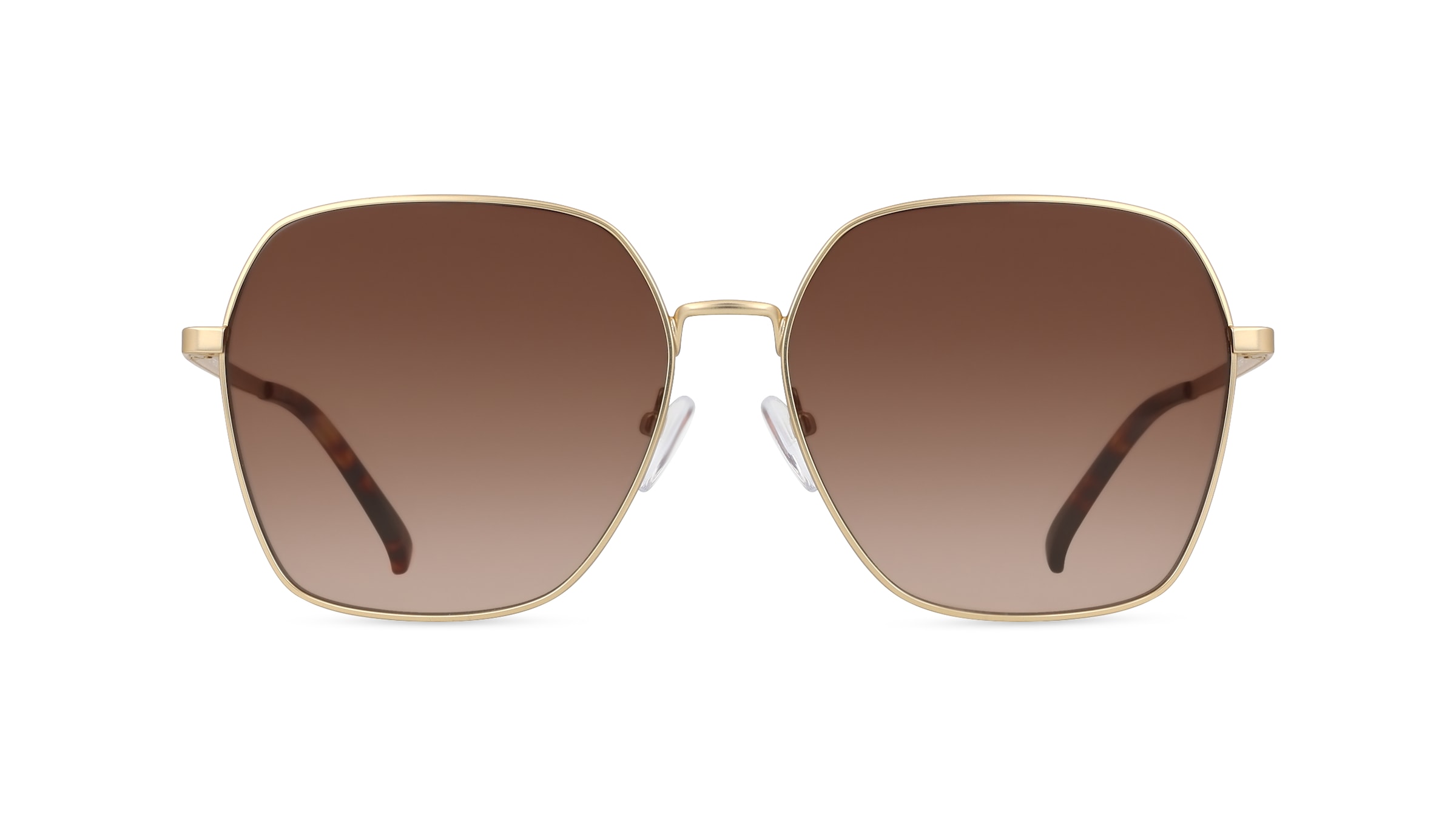 Fielmann BD 558 SUN FA SOFIA Damen-Sonnenbrille Vollrand Achteckig Edelstahl-Gestell, gold