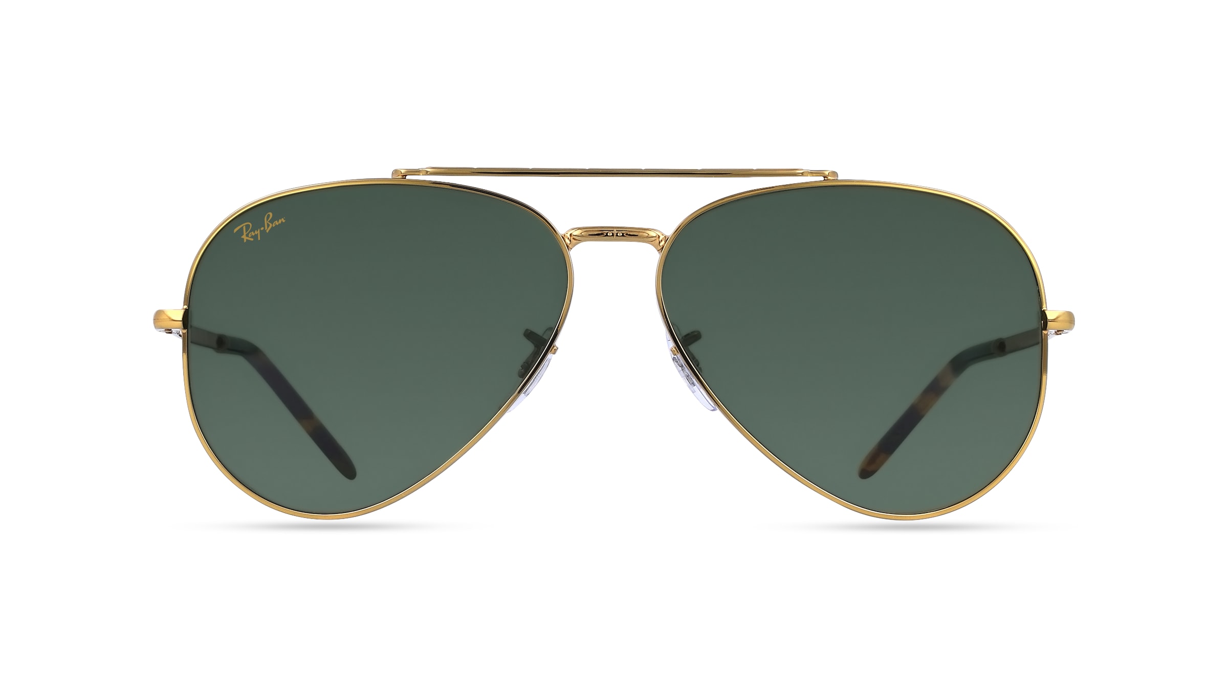 Ray-Ban RB 3625 NEW AVIATOR Unisex-Sonnenbrille Vollrand Pilot Metall-Gestell, gold