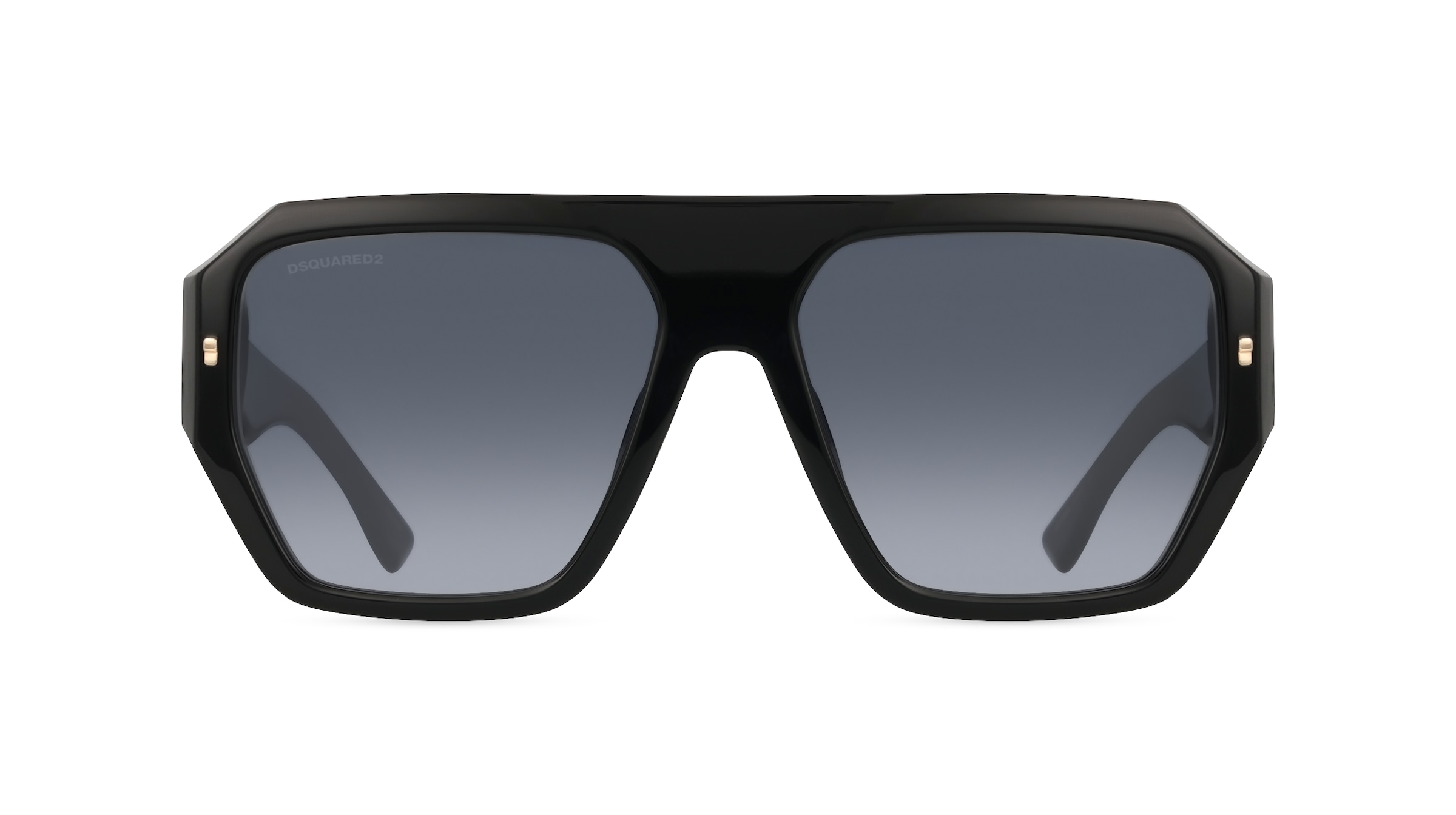 Dsquared2 D2 0128/S Herren-Sonnenbrille Vollrand Eckig Acetat-Gestell, schwarz