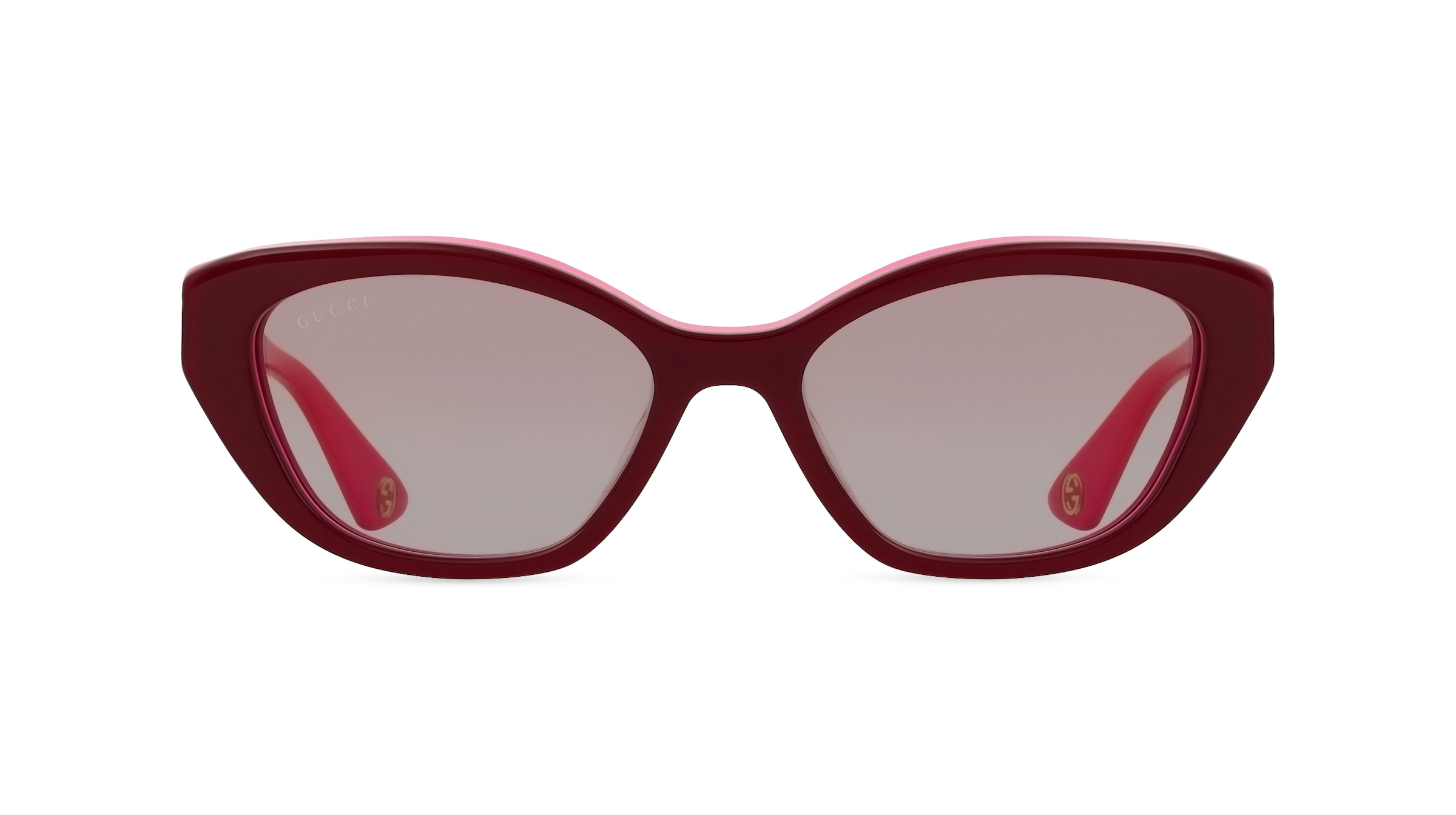 Gucci GG1638S Damen-Sonnenbrille Vollrand Butterfly Recycled Acetat-Gestell, rot