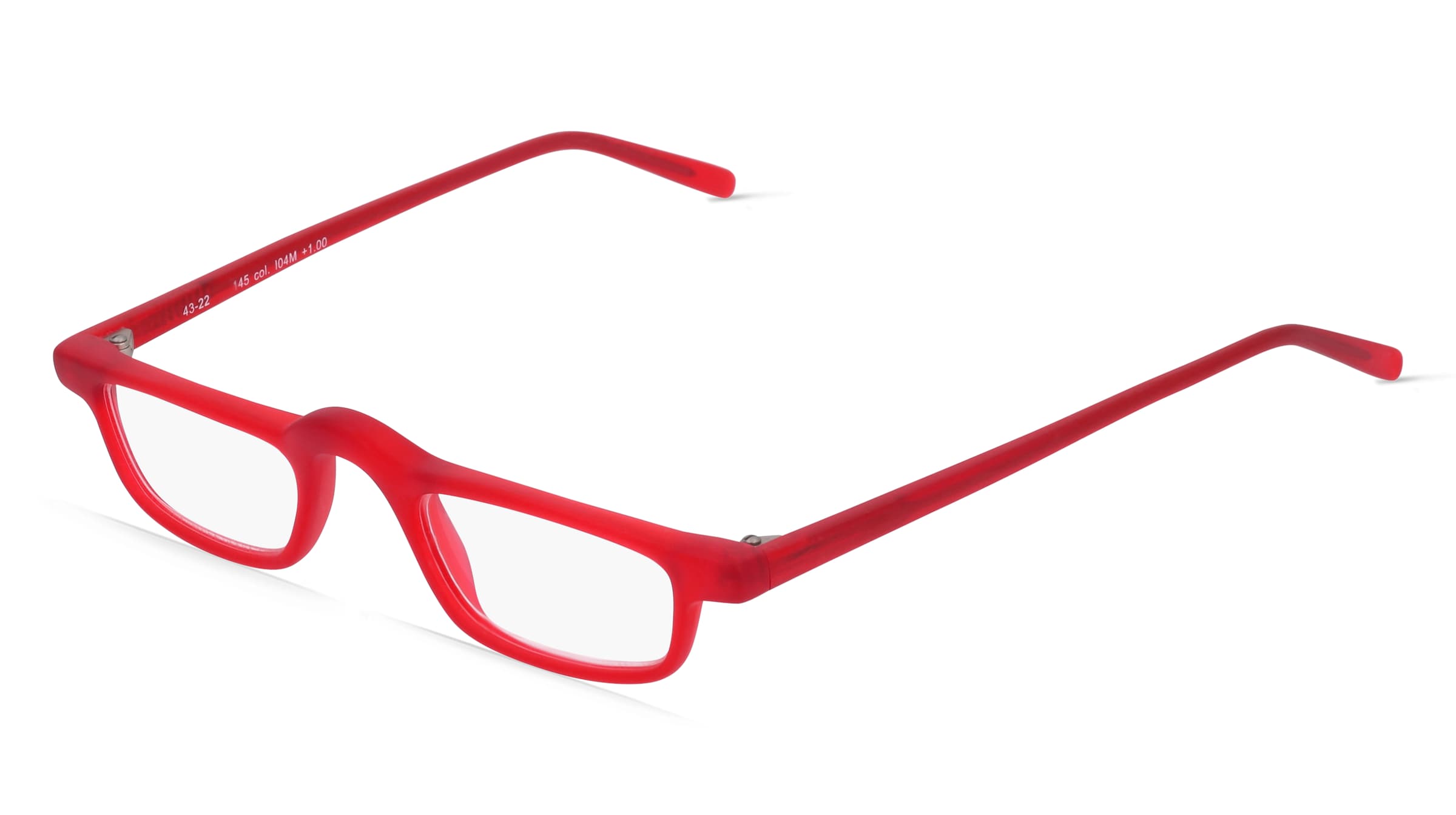 Fielmann INTERIM 002 CL Unisex-Fertiglesebrille Vollrand Quadratisch TR90-Gestell, Rot