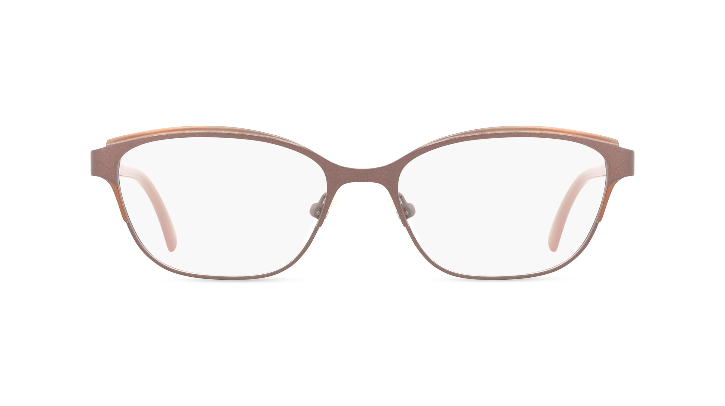 Fielmann OPH 9954 FLEX CL Damen-Brille inkl. Gläser Vollrand Butterfly Edelstahl-Gestell 52/16/145, braun