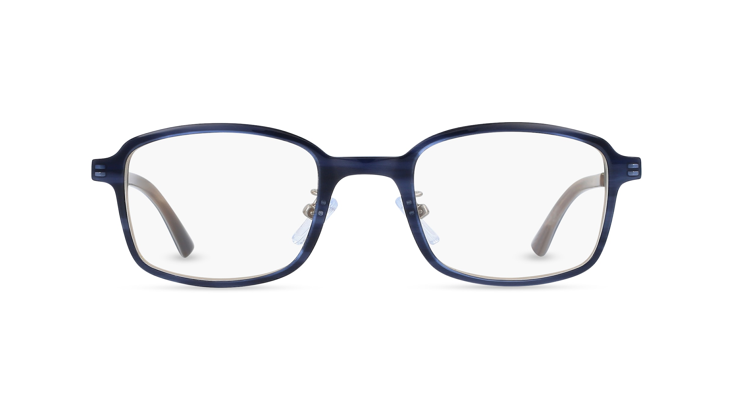 Fielmann LN 025 CL Herren-Brille inkl. Gläser Vollrand Eckig Acetat-Gestell 49mm/22mm/145mm, blau