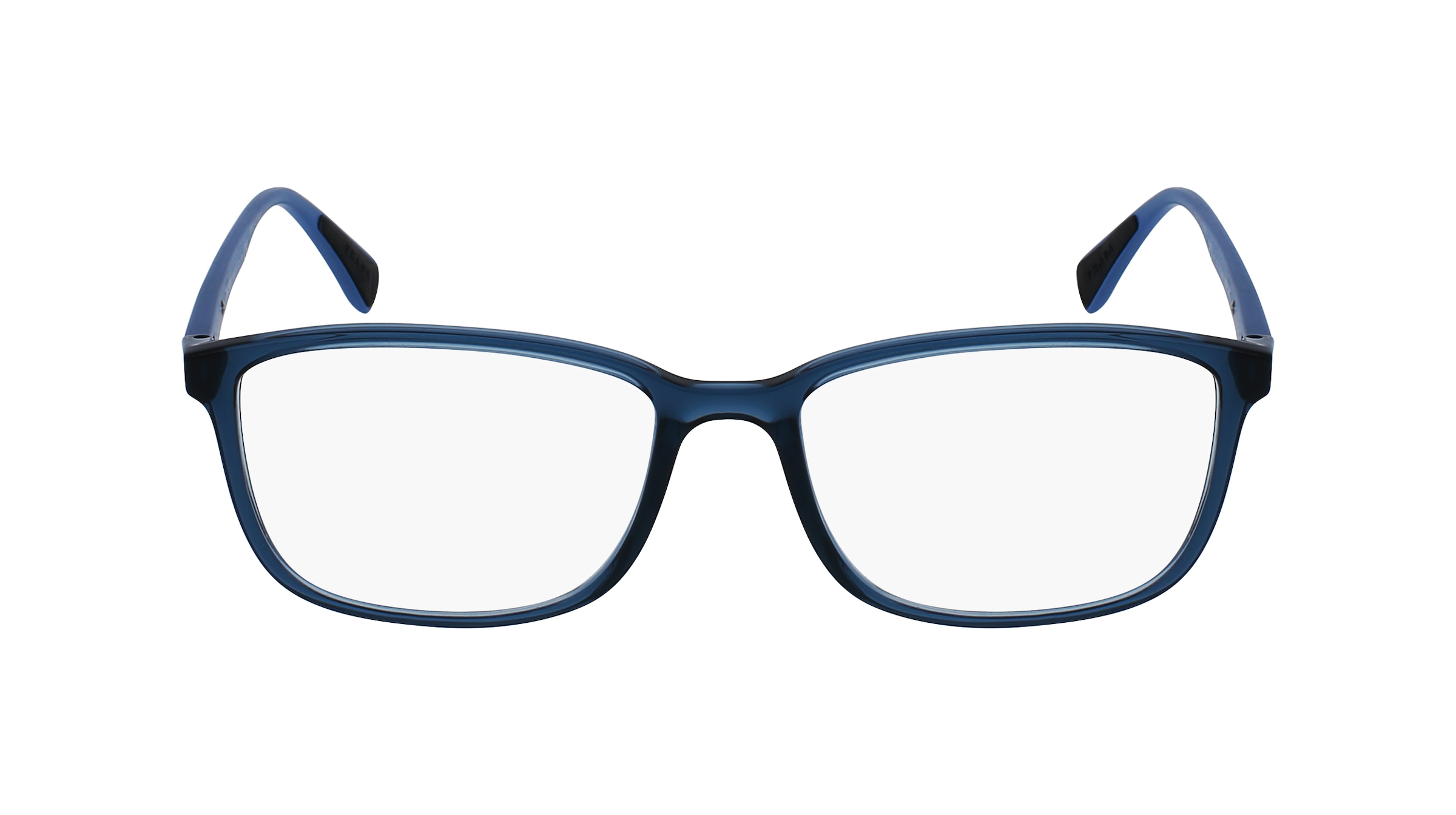 Prada Linea Rossa PS04IV Herren-Brille inkl. Gläser Vollrand Eckig Kunststoff-Gestell 55mm/18mm/140mm, blau