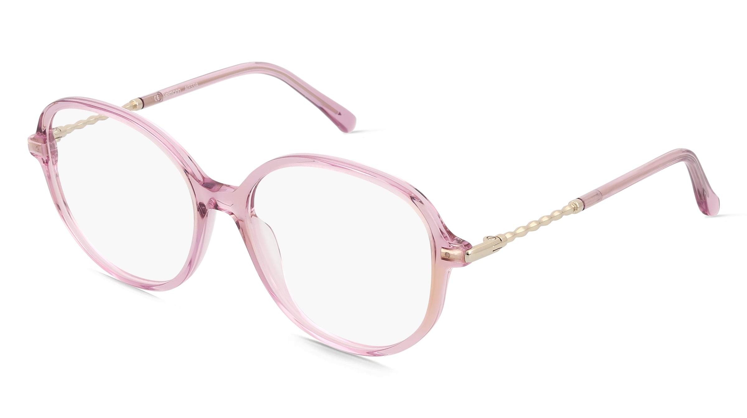 Fielmann BD 565 FA ALESSIA Damen-Brille inkl. Gläser Vollrand Oval Acetat-Gestell 52/16/135, Lila