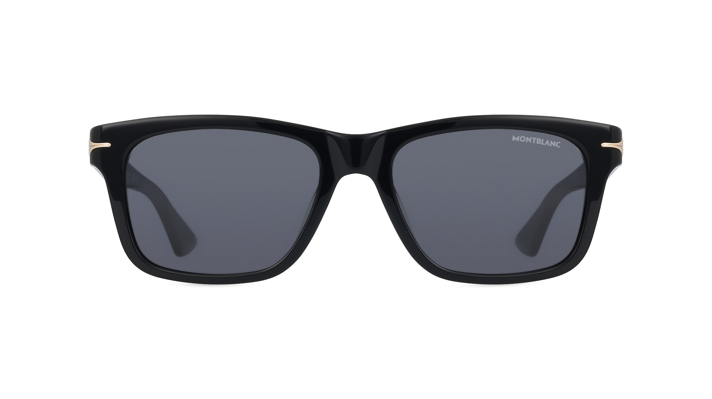 Montblanc MB0263S Herren-Sonnenbrille Vollrand Eckig Kunststoff-Gestell, schwarz