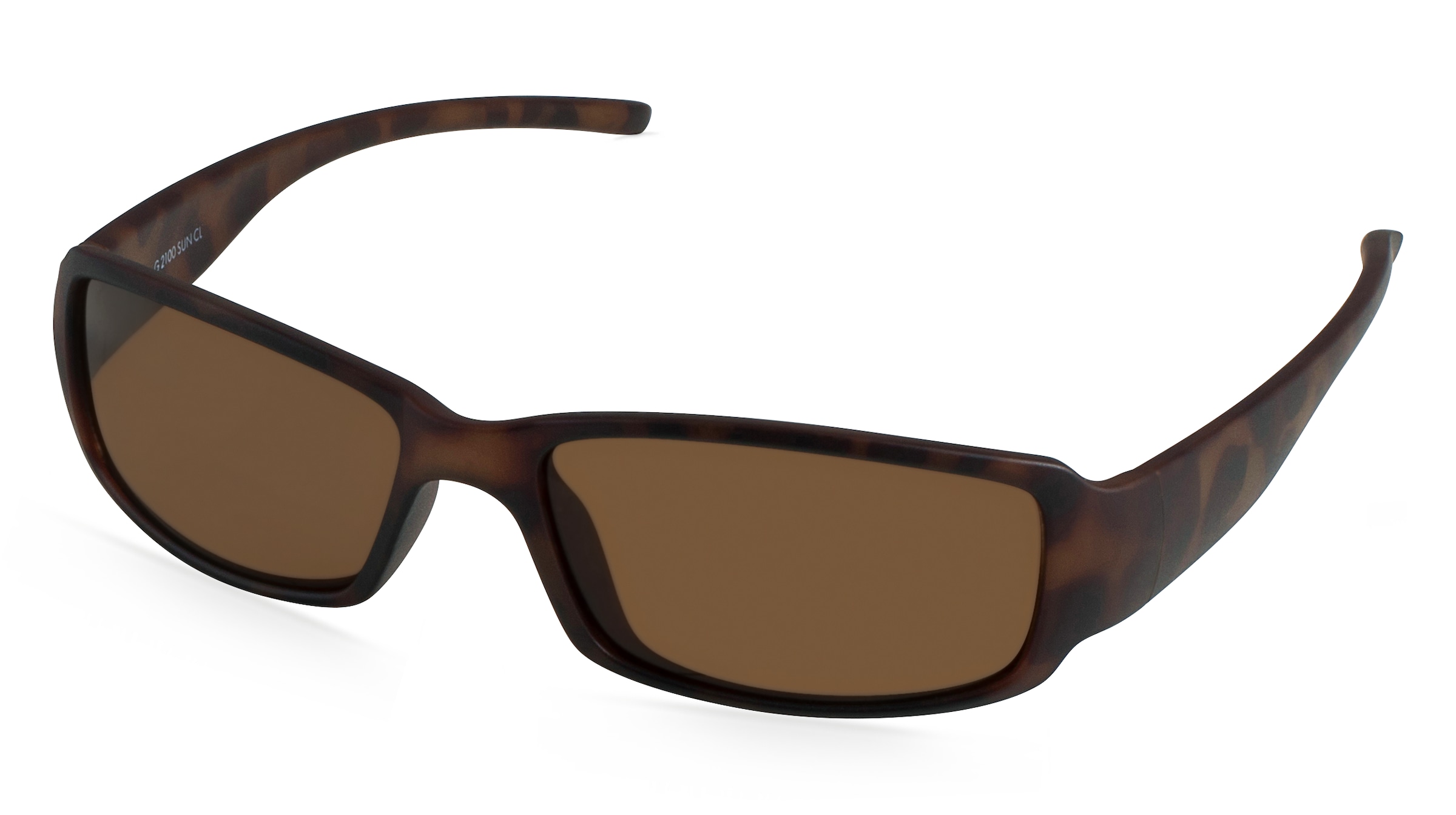 Fielmann G 2100 SUN CL Jugend-Sonnenbrille Vollrand Quadratisch TR90-Gestell, Havanna