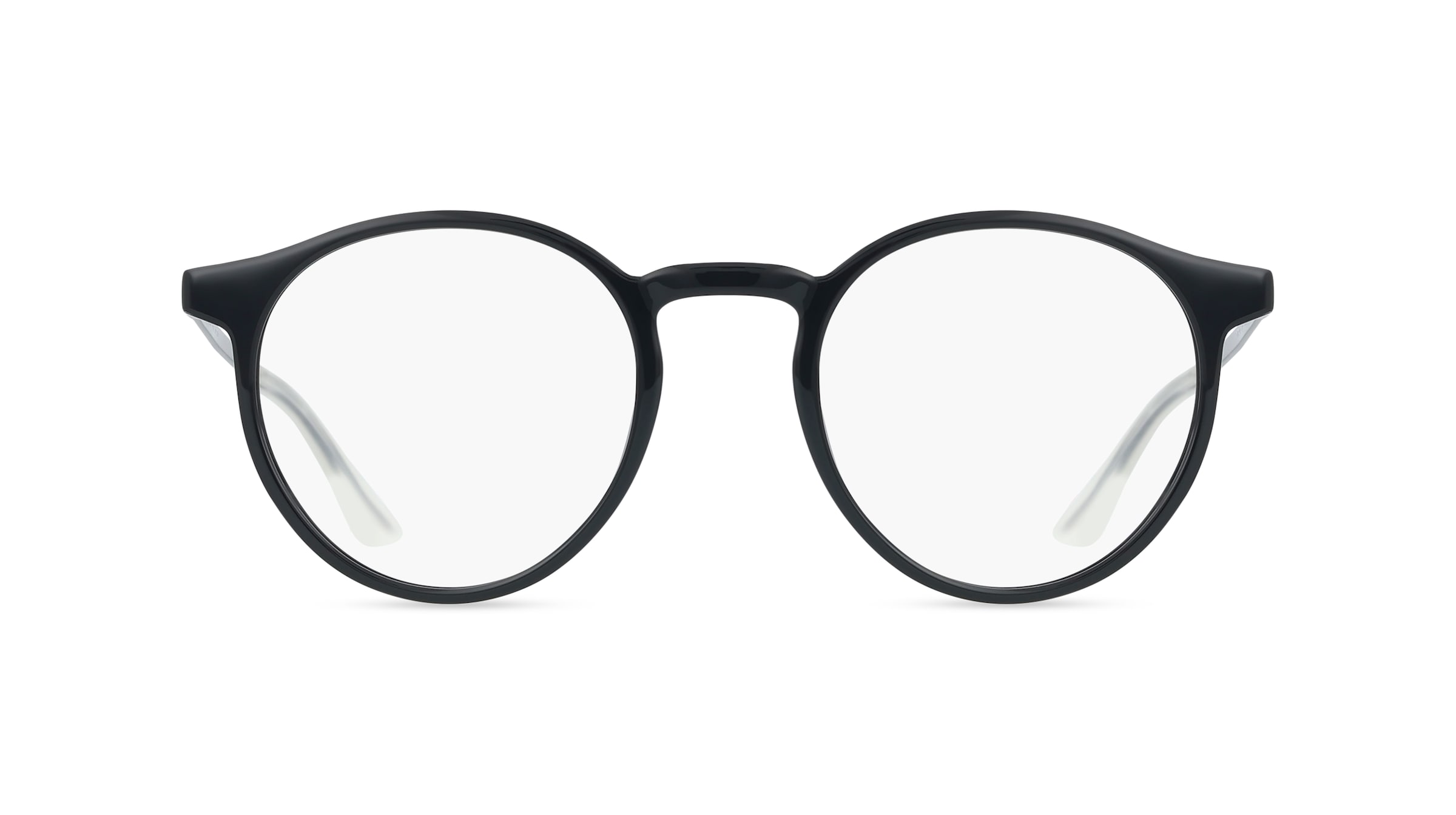 PUMA PU0524O Herren-Brille inkl. Gläser Vollrand Rund Kunststoff-Gestell 48/20/145, schwarz