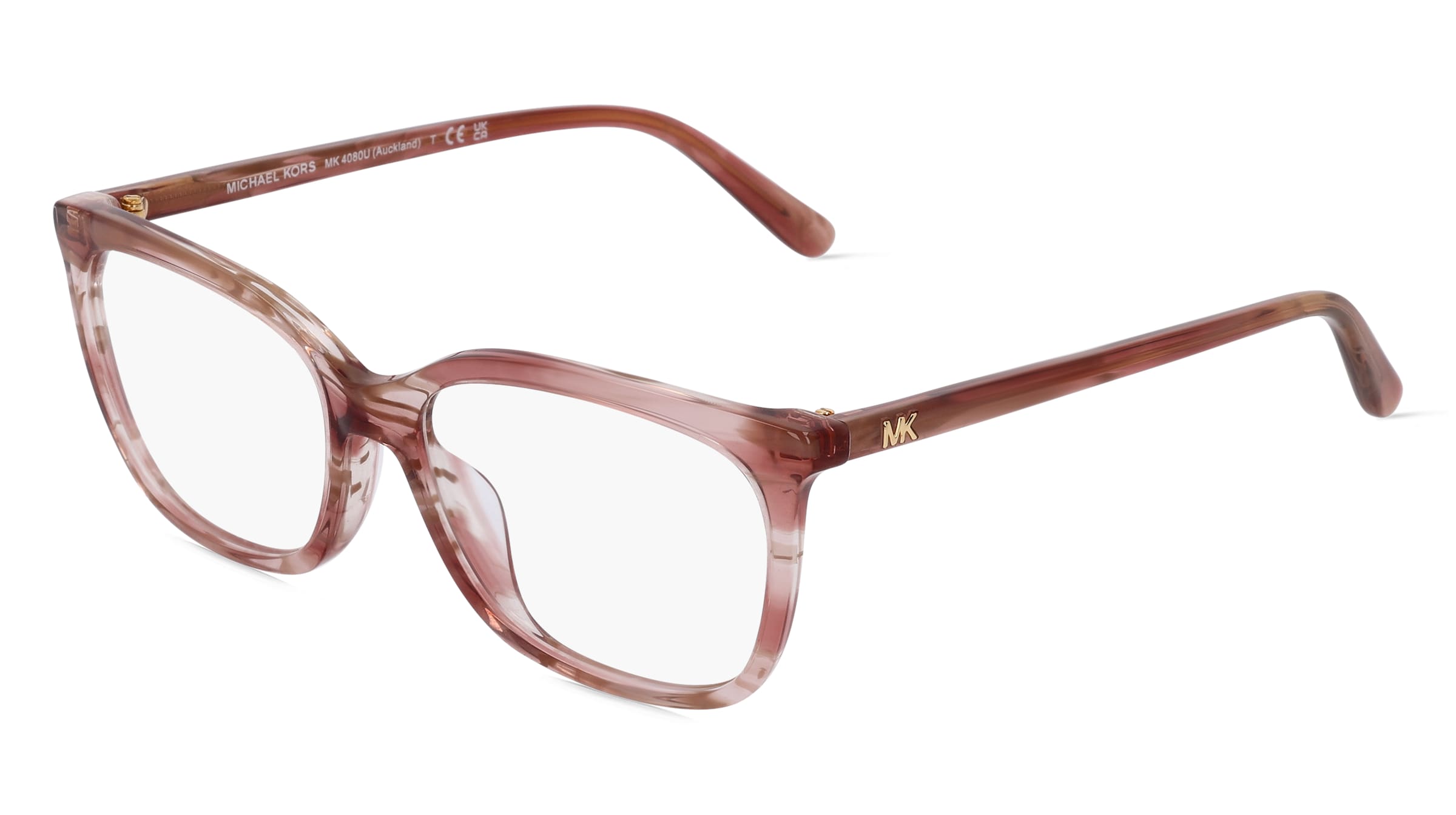 Michael Kors MK4080U Damen-Brille inkl. Gläser Vollrand Quadratisch Acetat-Gestell 52/16/140, Pink