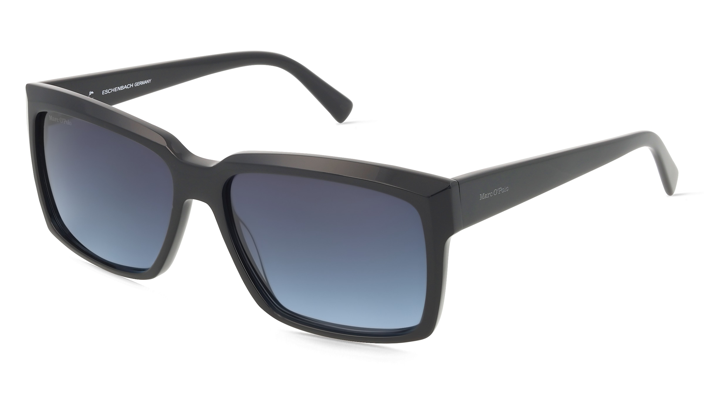 Marc O'Polo Eyewear 506224 Herren-Sonnenbrille Vollrand Quadratisch Kunststoff-Gestell, Schwarz