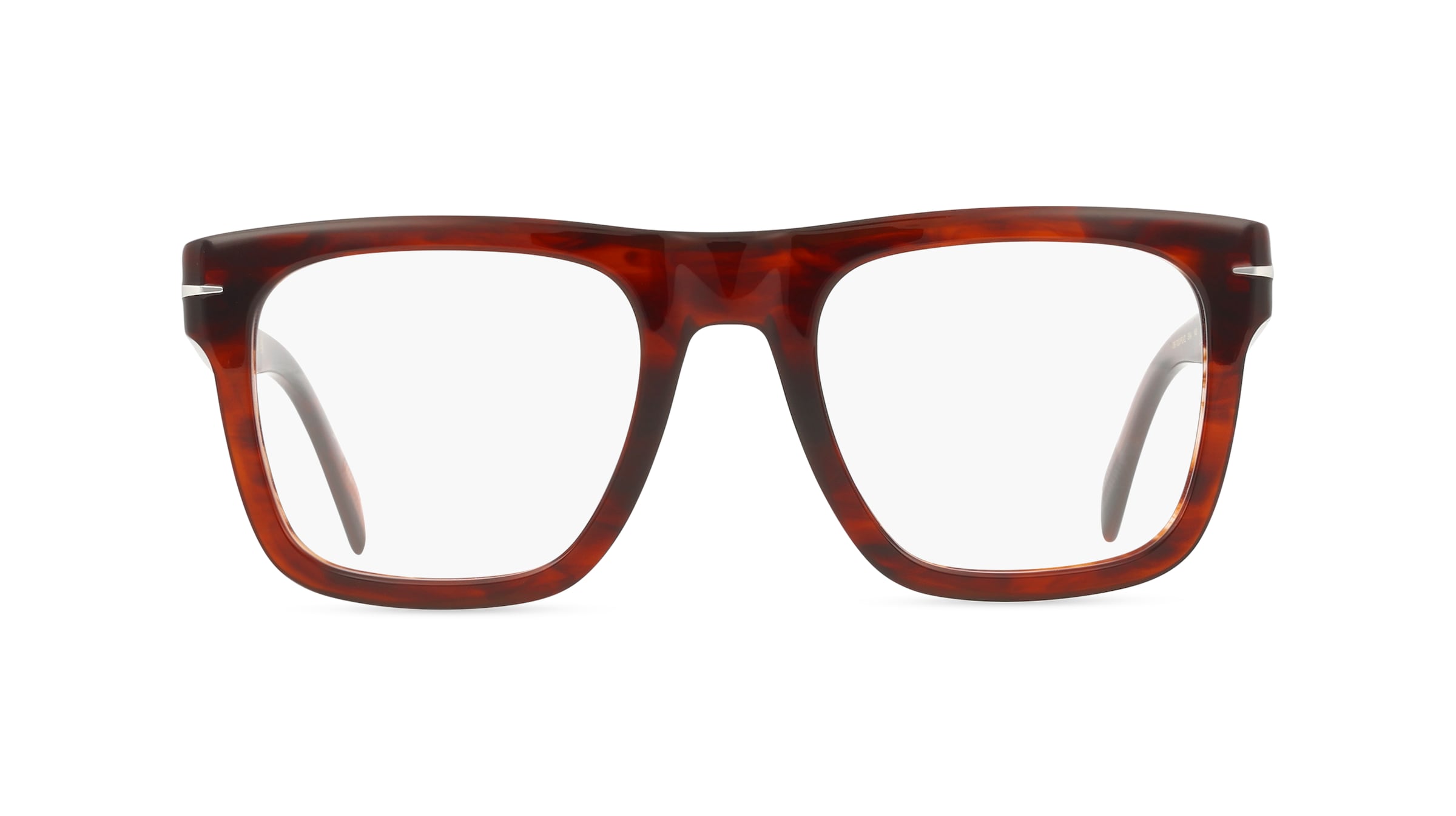 David Beckham DB 7020/FLAT Herren-Brille inkl. Gläser Vollrand Eckig Kunststoff-Gestell 51mm/21mm/145mm, braun